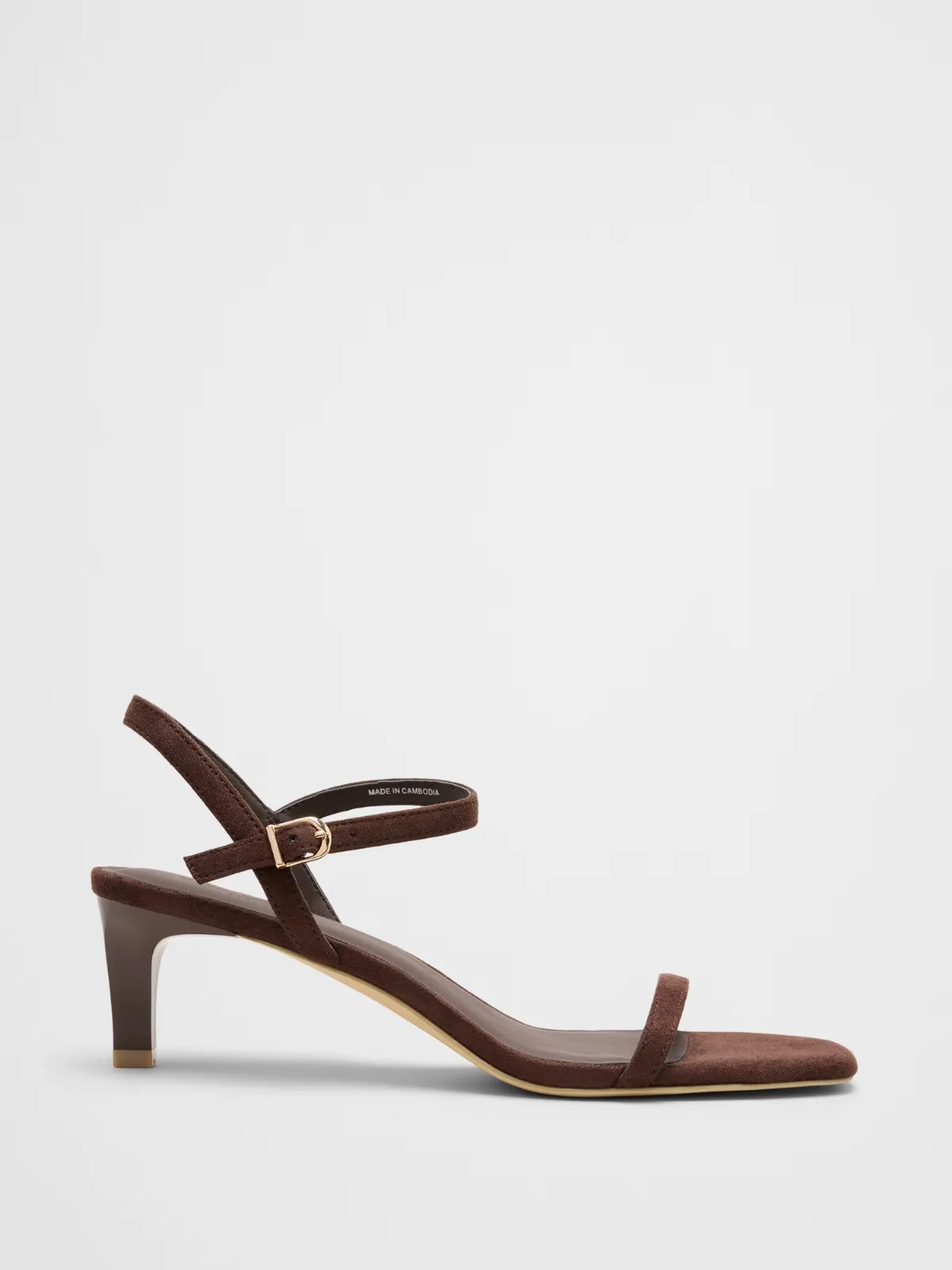 Vegan Leather Kitten Heel Sandal by Banana Republic