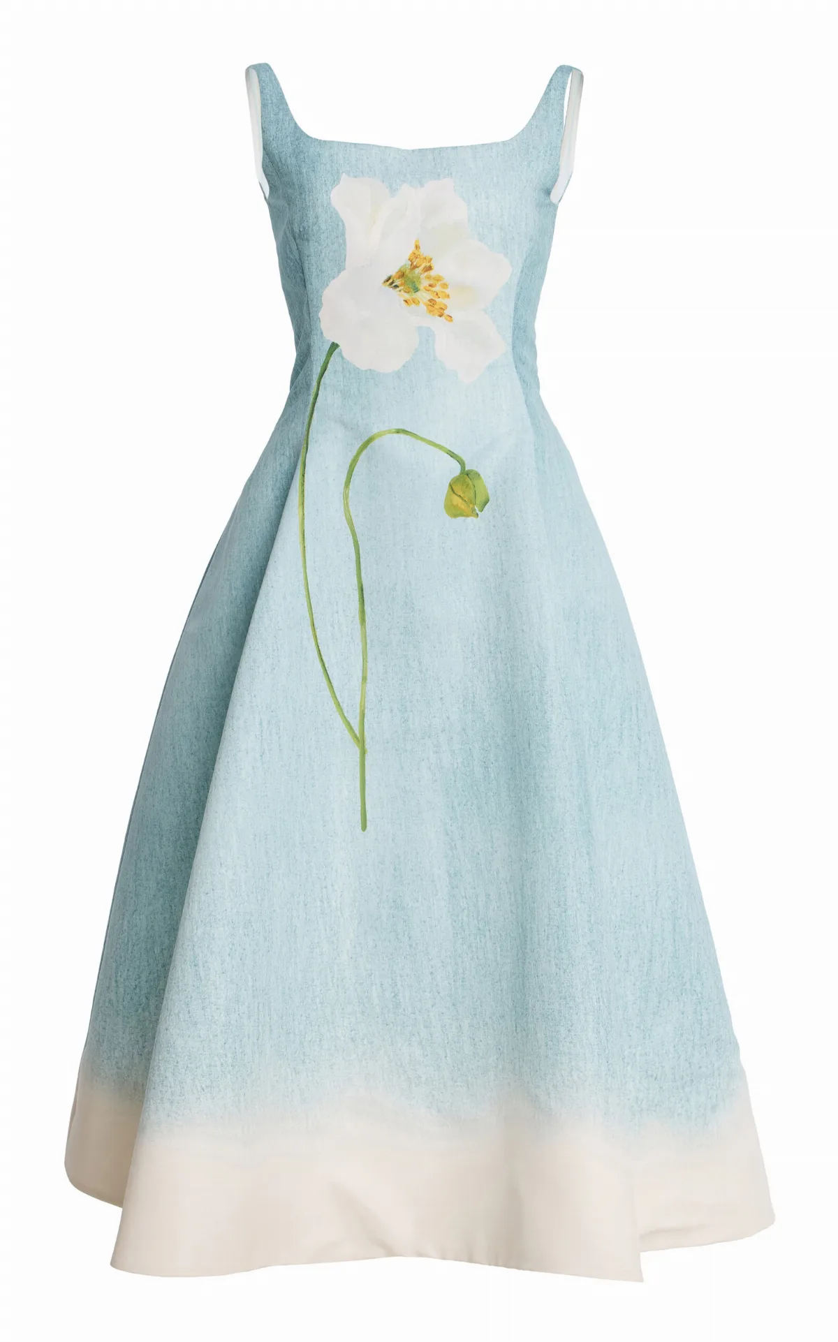 Peony Faille Midi Dress by Oscar de la Renta
