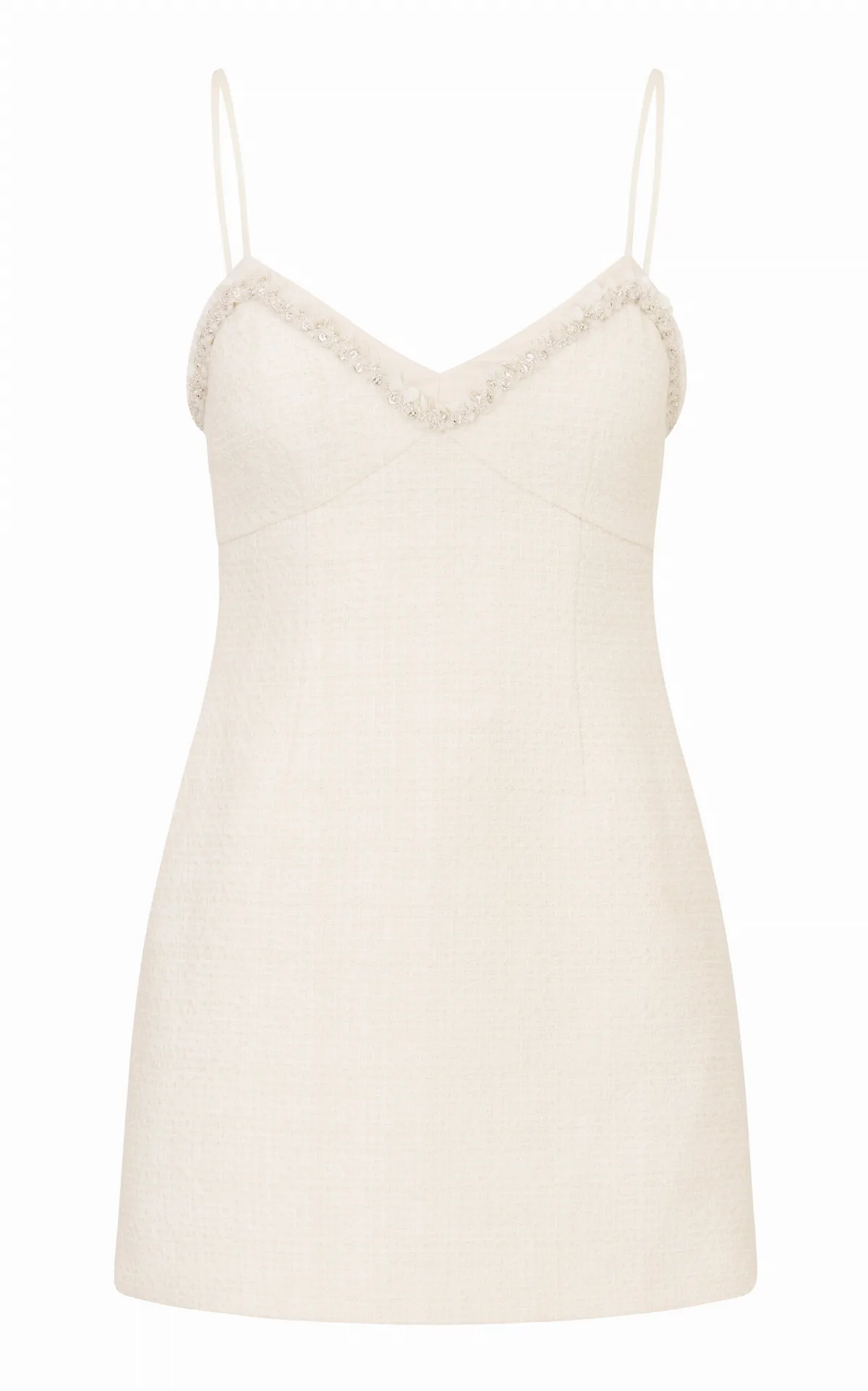 Sue Tweed Mini Dress by LoveShackFancy