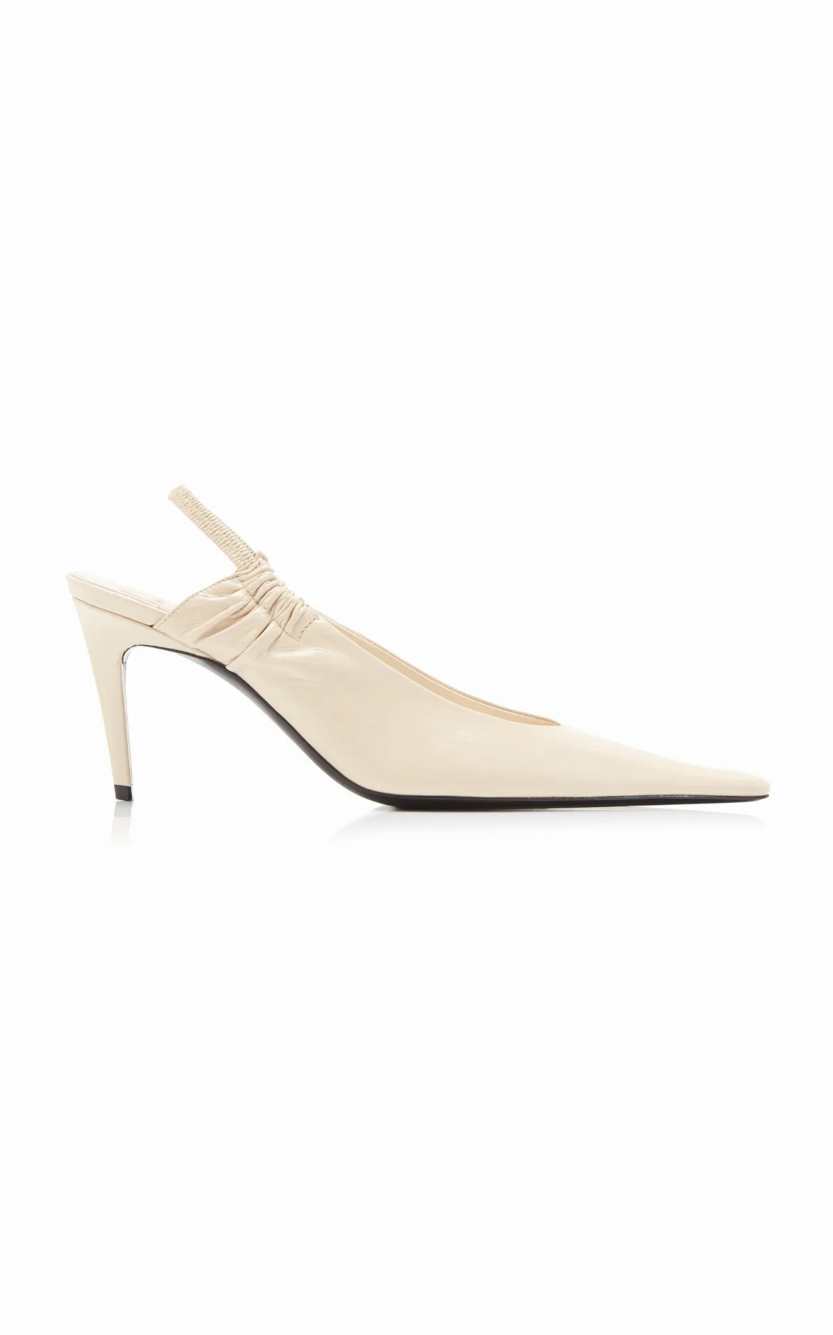Anne-Marie Slingback Leather Pumps by Saint Laurent