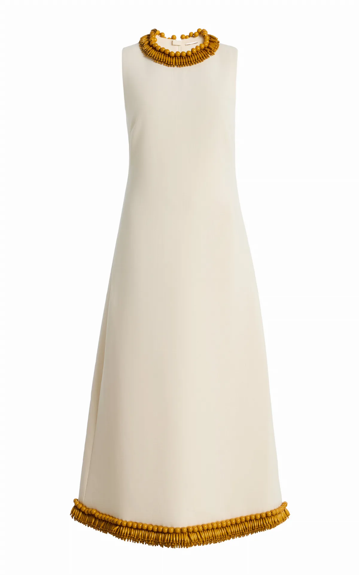 Cedrata Fringed Crepe Maxi Dress by Alexis