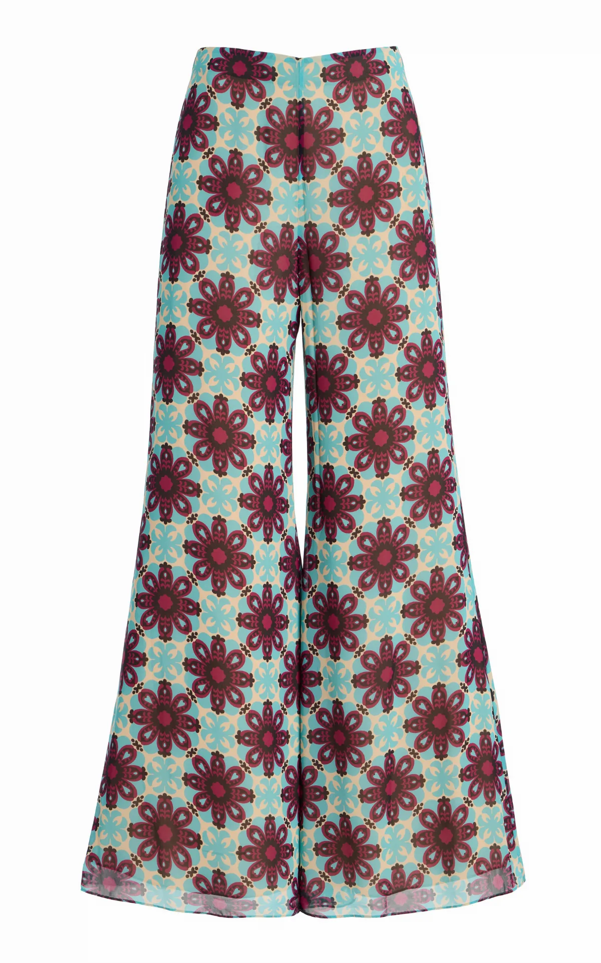 Fez Printed Crepe Wide-Leg Pants by Alexis
