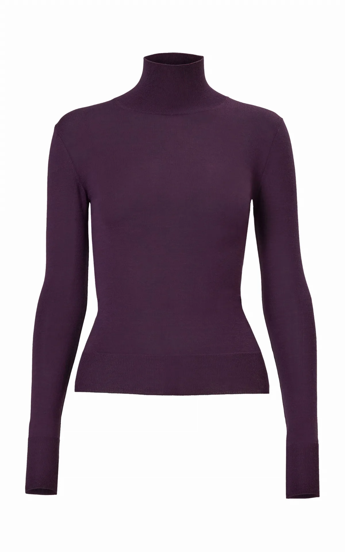 Wool-Silk Turtleneck Sweater