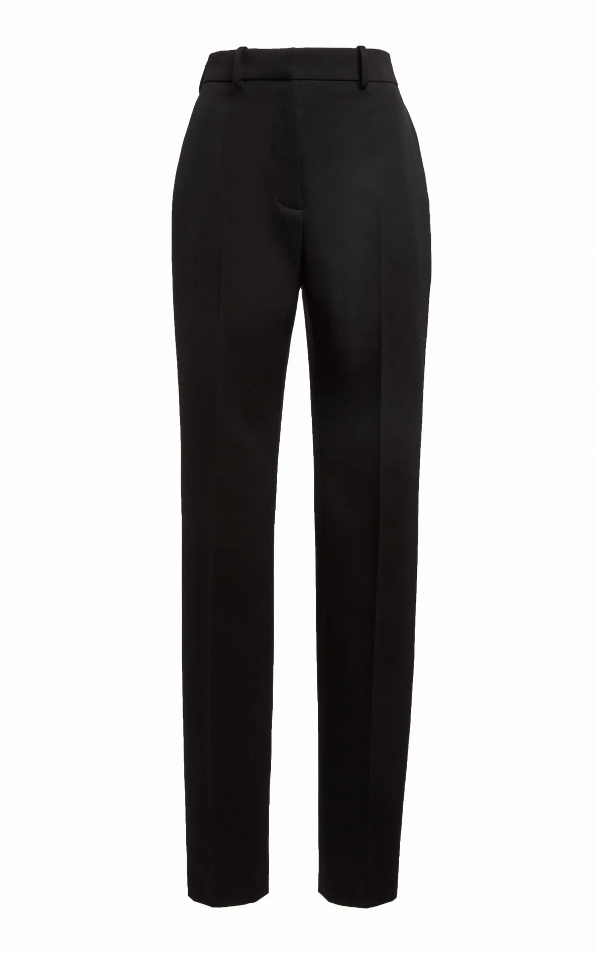 Wool Skinny-Leg Cigarette Pants