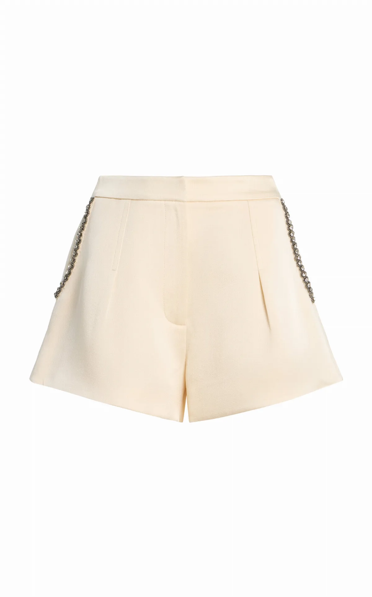 Circe Embellished Crepe Shorts by Alexis