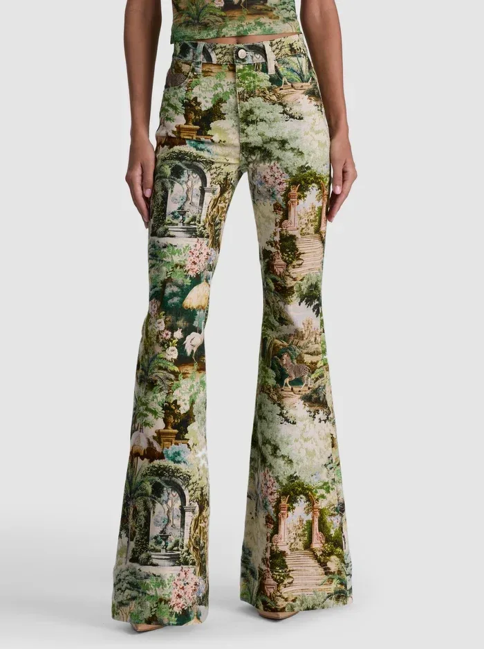 Beautiful Printed Jean - Terrain Lg by Alice + Olivia