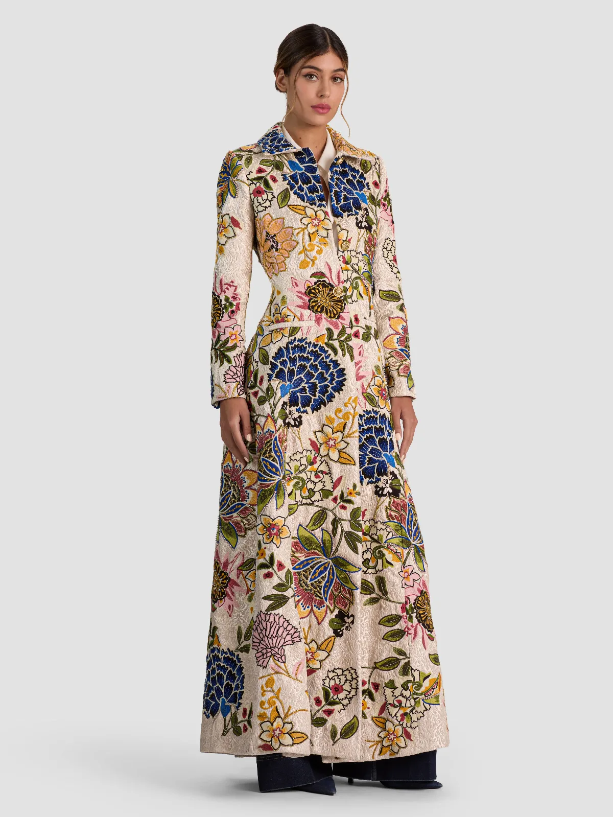 Eleanor Embellished Maxi Coat by Alice + Olivia