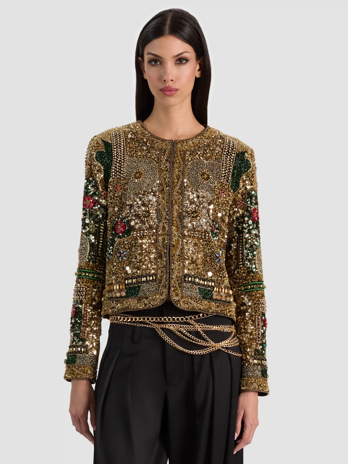 Kidman Embellished Jacket by Alice + Olivia