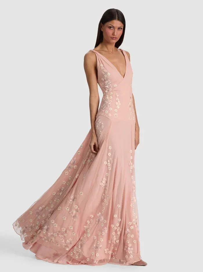 Andrina Embellished Gown by Alice + Olivia