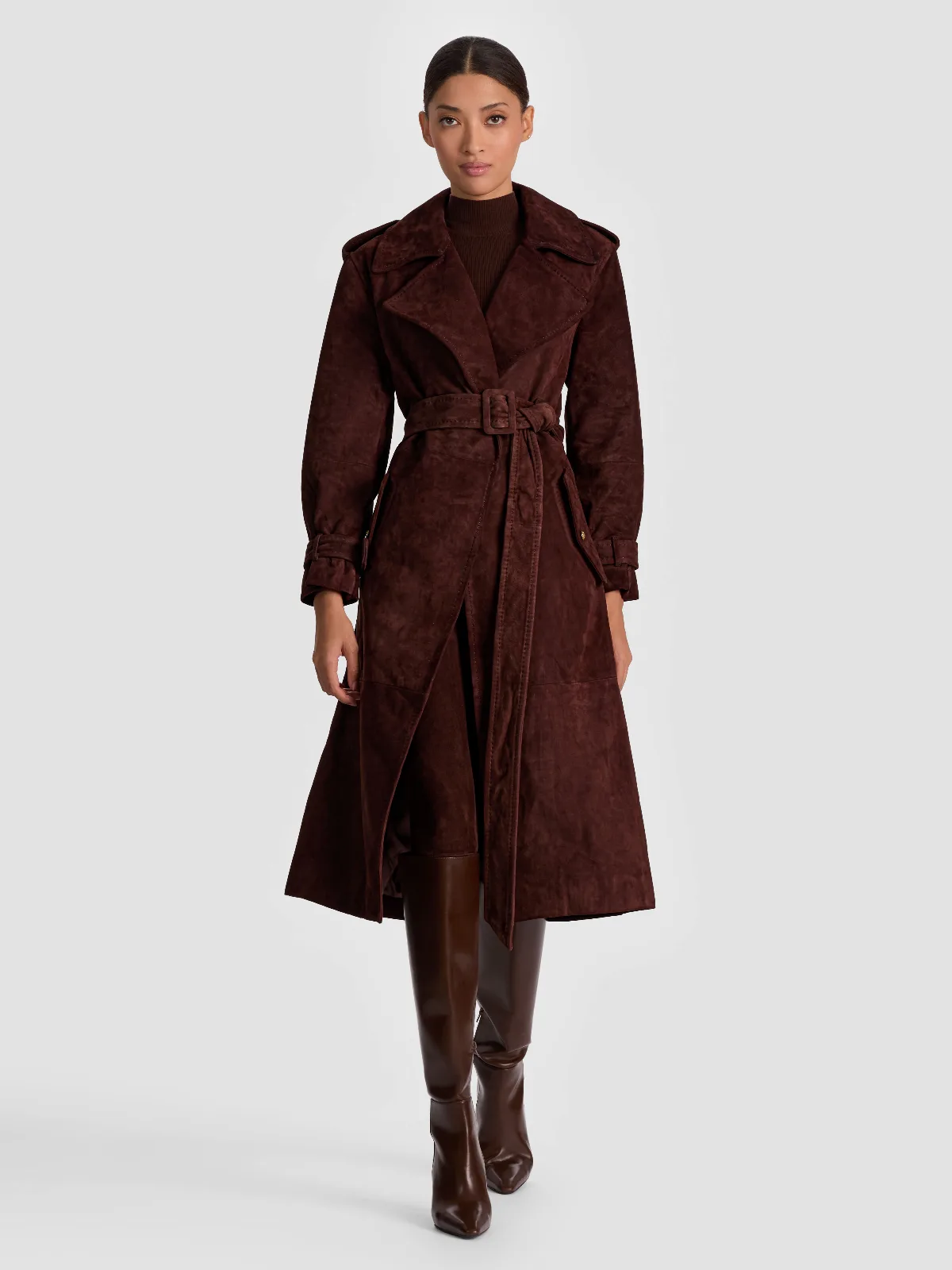 Nevada Suede Trench Coat