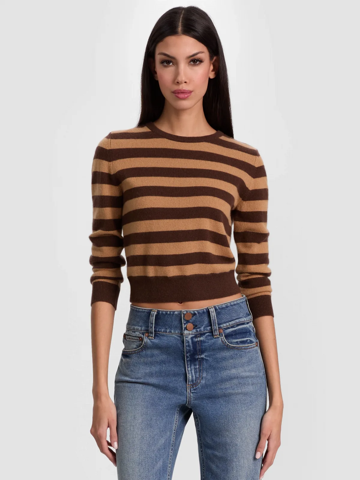 Carolann Cashmere Shrunken Pullover by Alice + Olivia