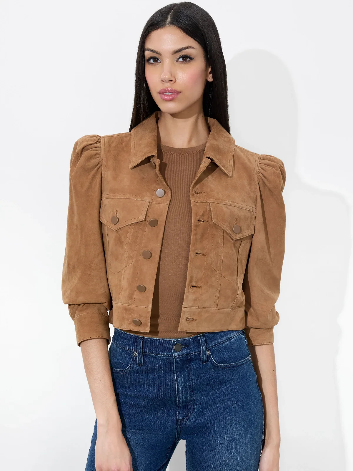 Lana Suede Jacket by Alice + Olivia