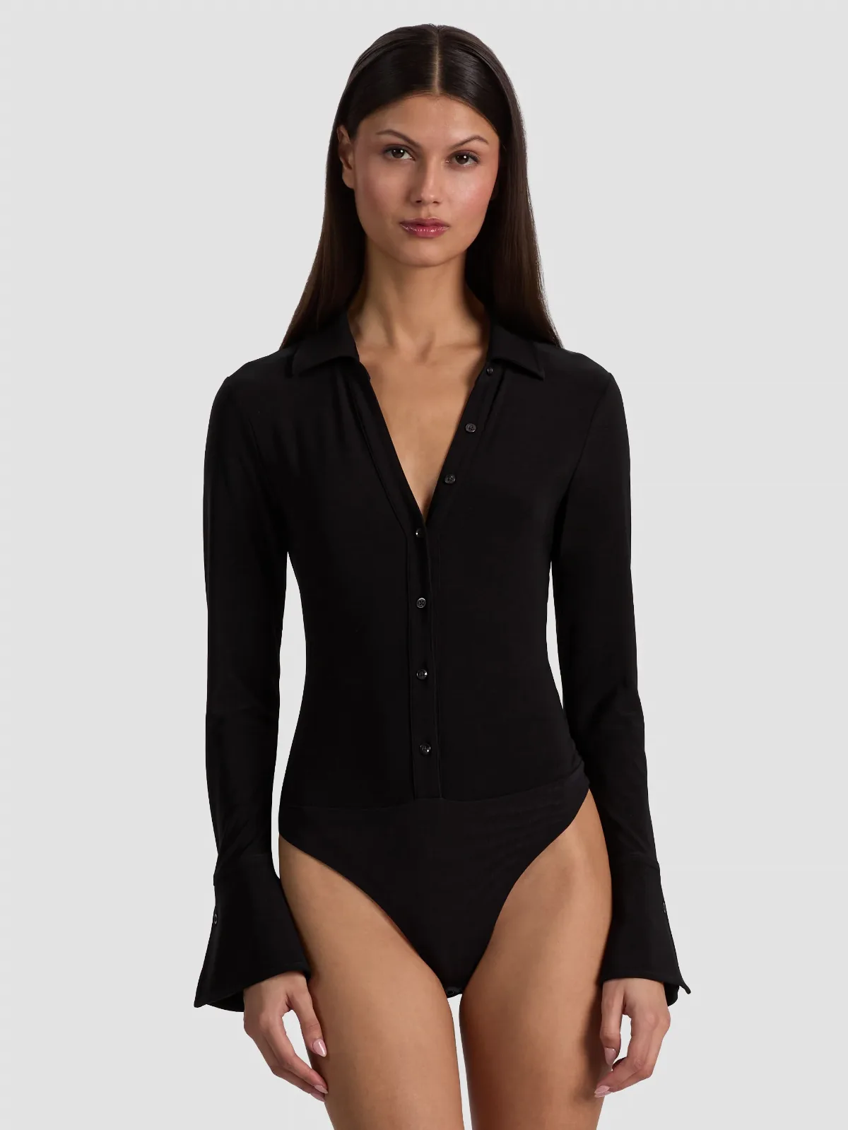 Freya Button Down Bodysuit by Alice + Olivia