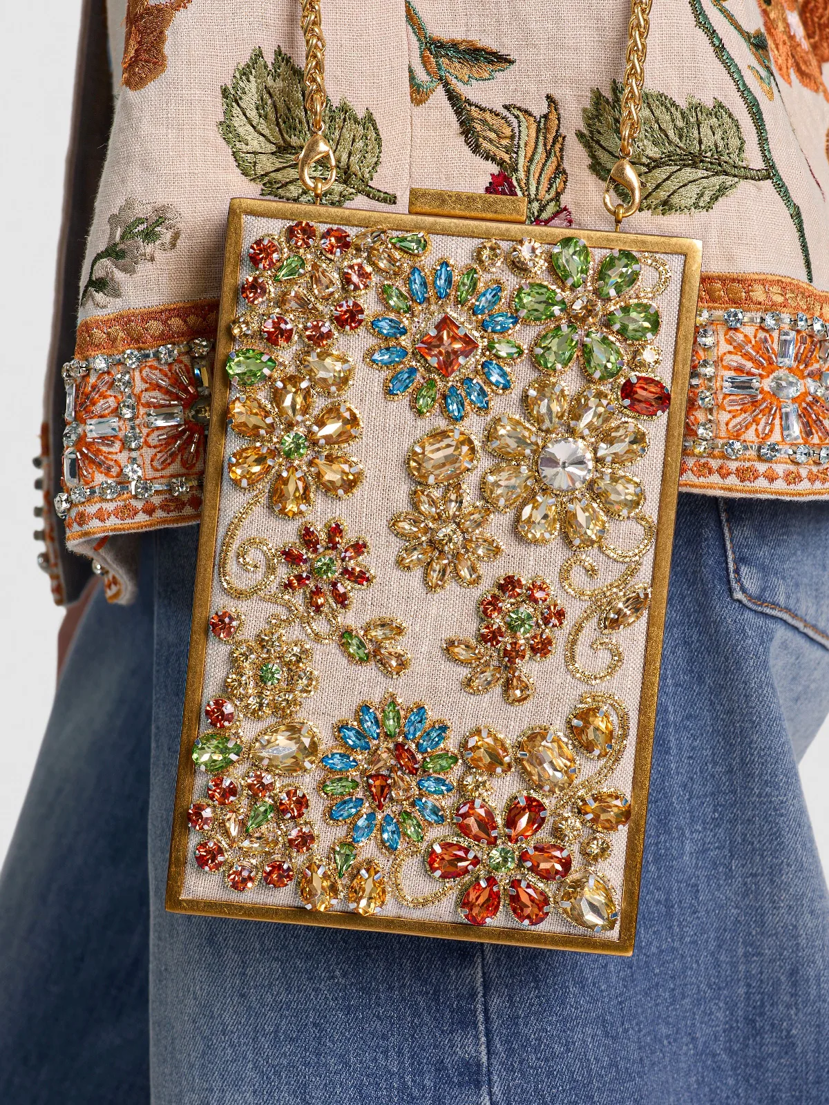 Kayla Embellished Clutch by Alice + Olivia