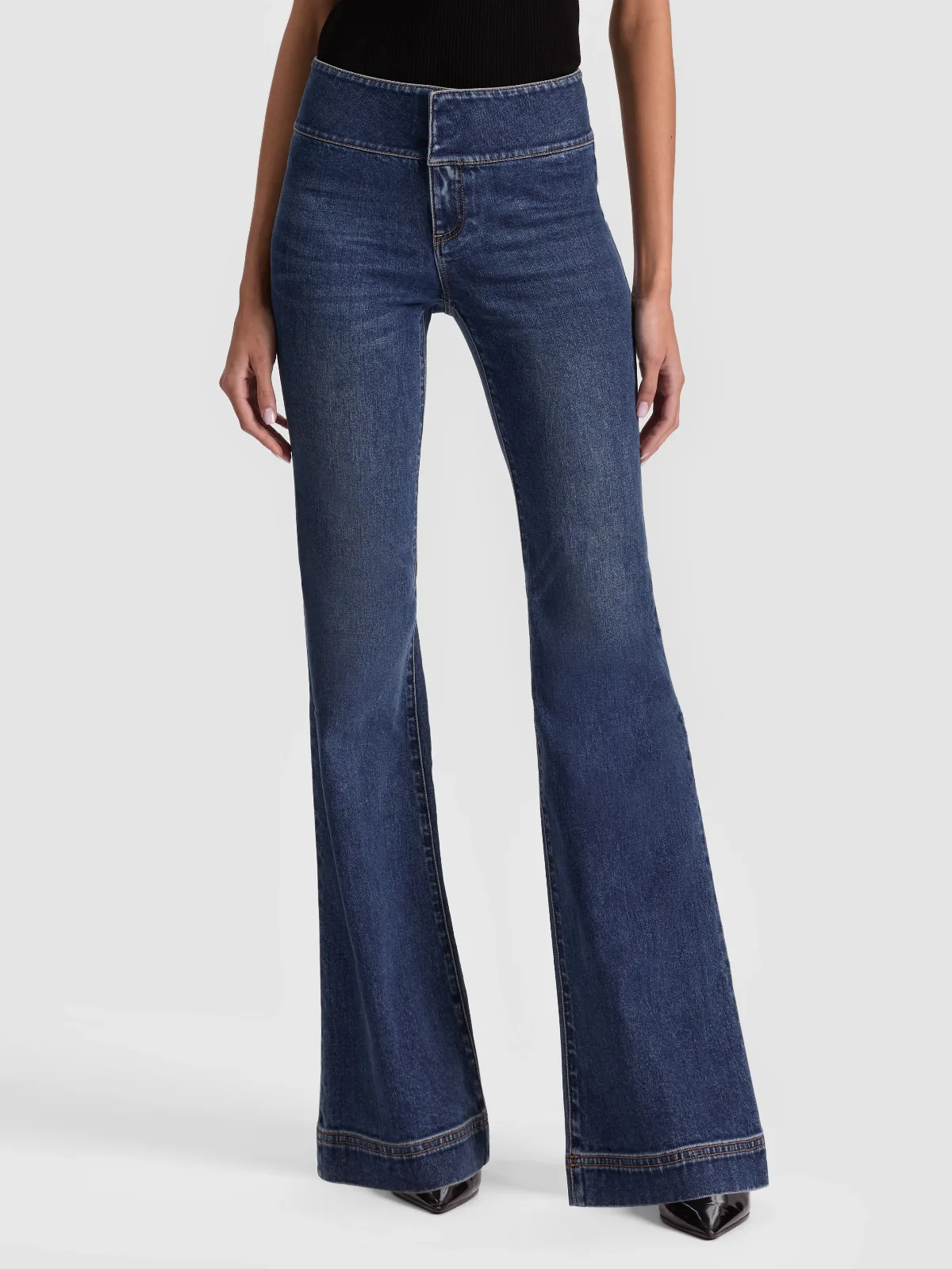 Hot Jean - Danica Dark Indigo by Alice + Olivia