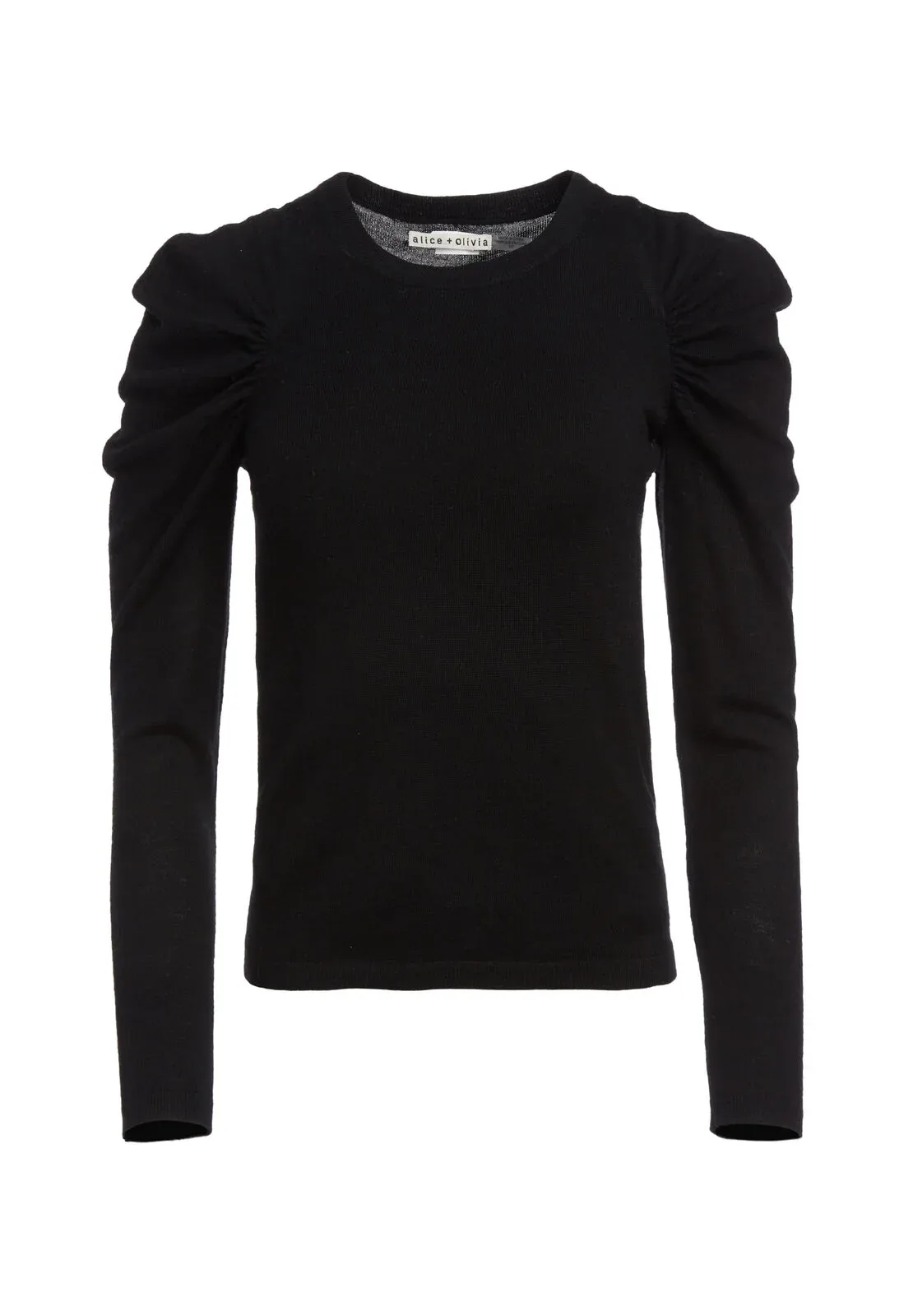Lidia Gathered Slv Crew Nk by Alice + Olivia