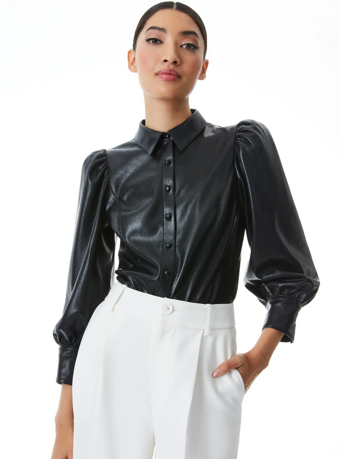 Nadine Vegan Top by Alice + Olivia