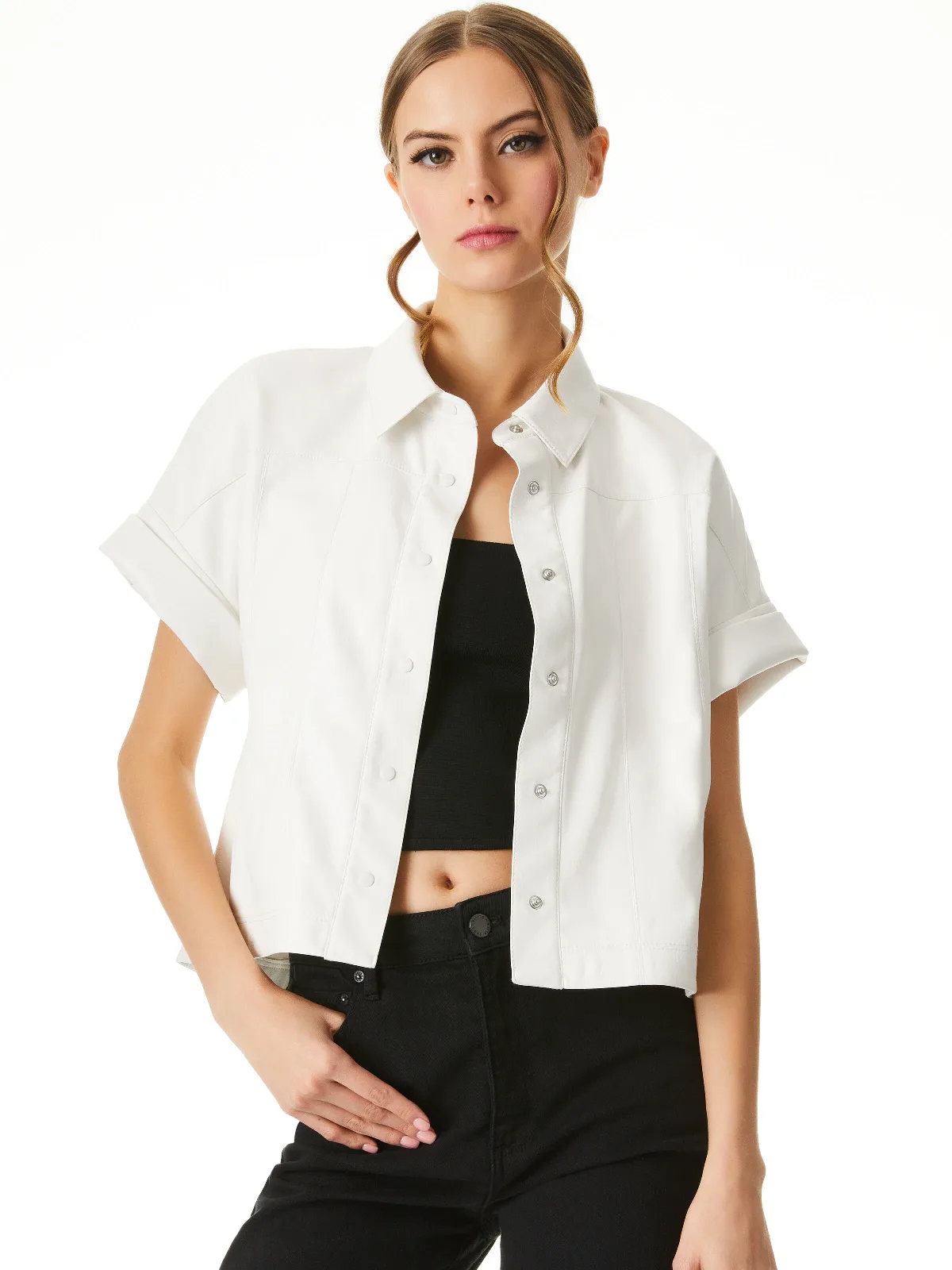 Edyth Vegan Top by Alice + Olivia