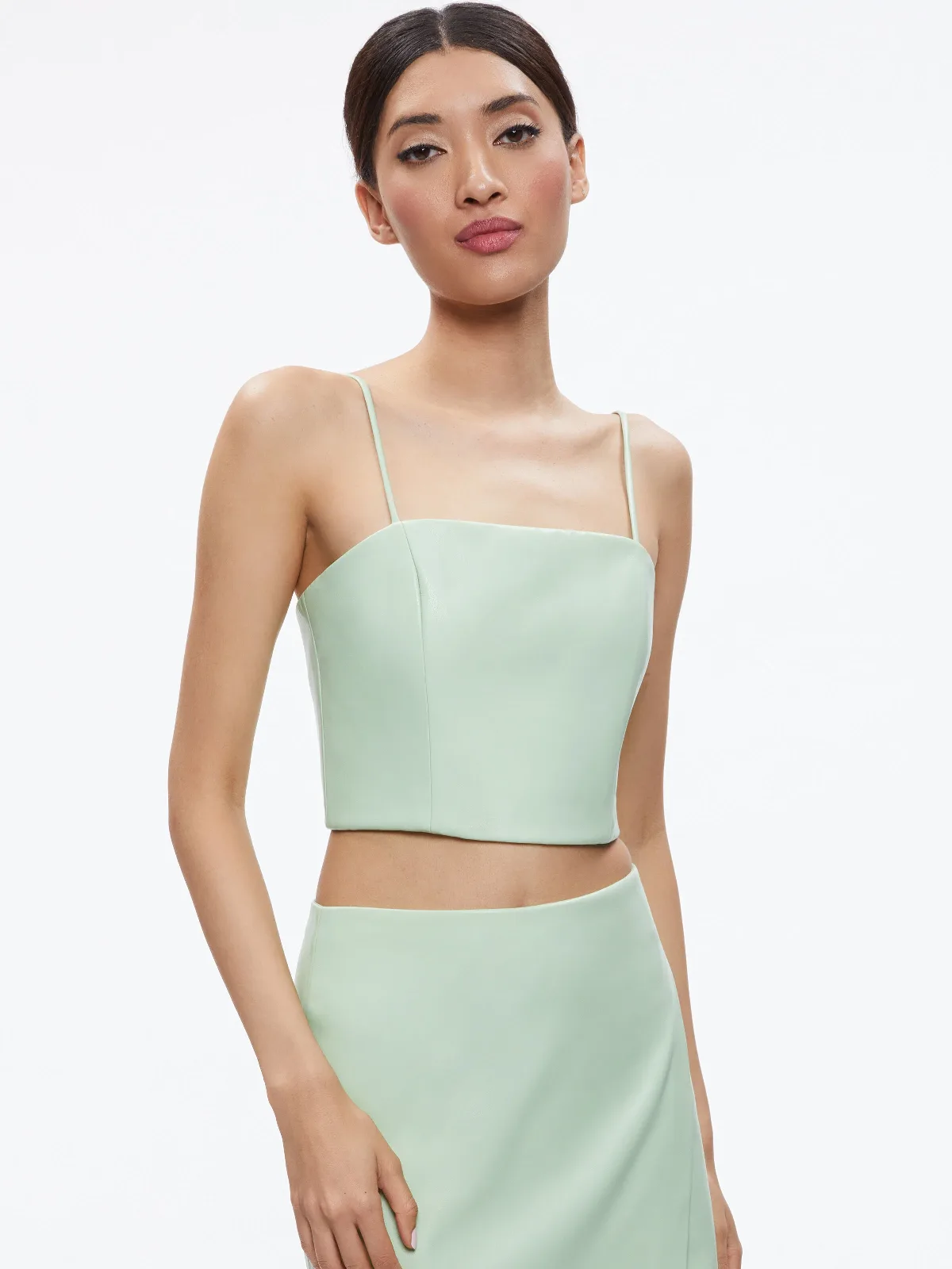Pearle Vegan Bustier by Alice + Olivia