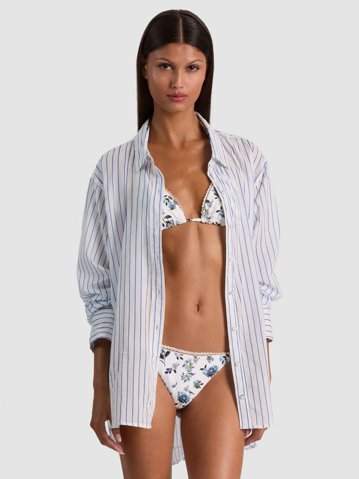 A+O x Coniglio Palm Beach Button Down by Alice + Olivia