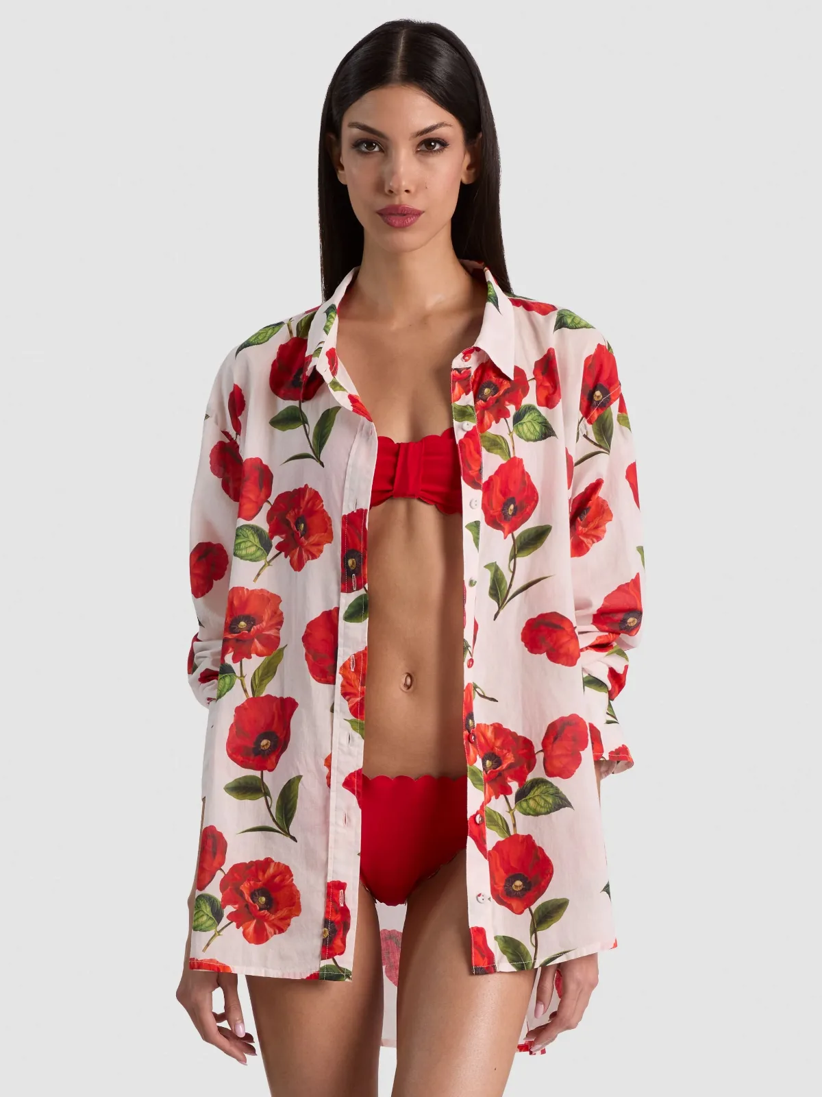 A+O x Coniglio Palm Beach Button Down by Alice + Olivia