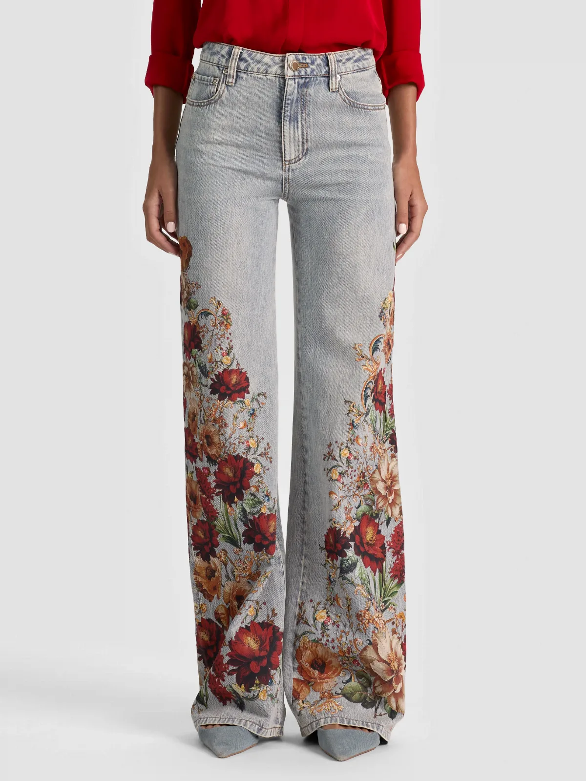Chic Printed Jean by Alice + Olivia
