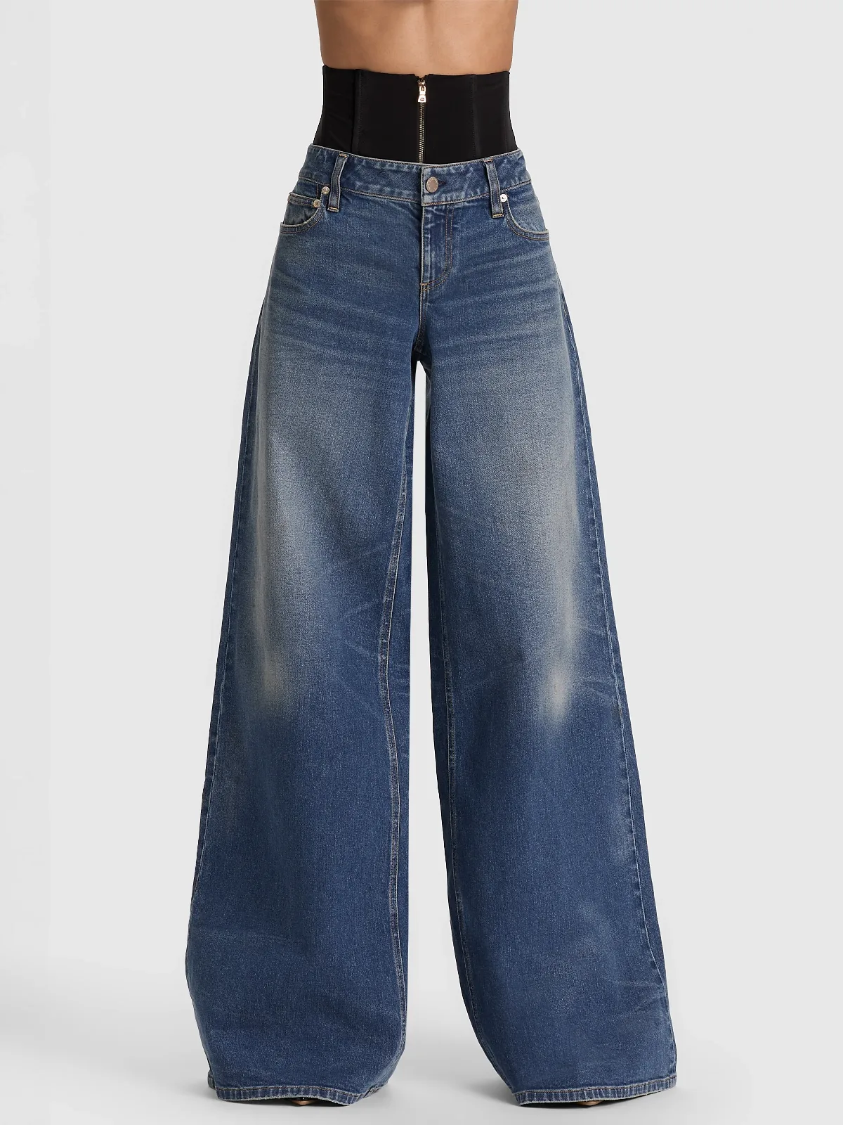 Sheldon Corset Jean by Alice + Olivia