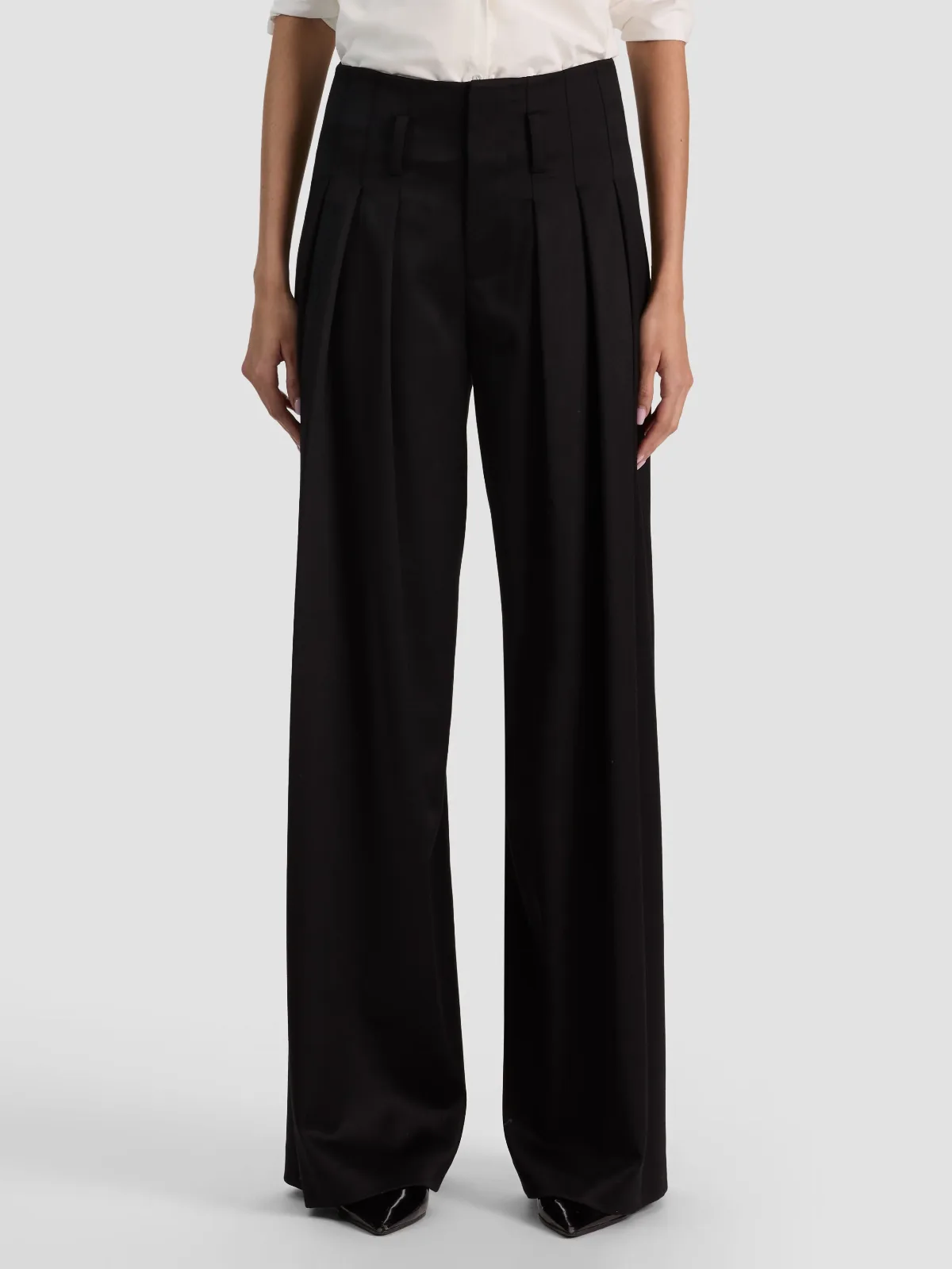 Benson Wool Pleated Pant by Alice + Olivia