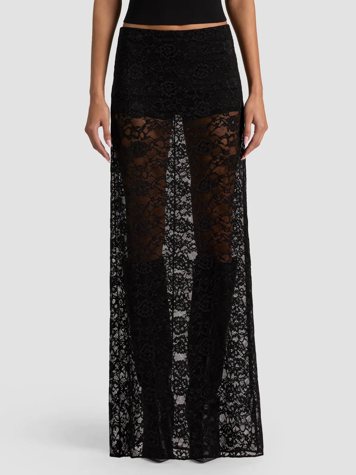 Maeve Lace Maxi Skirt with Hot Pant by Alice + Olivia