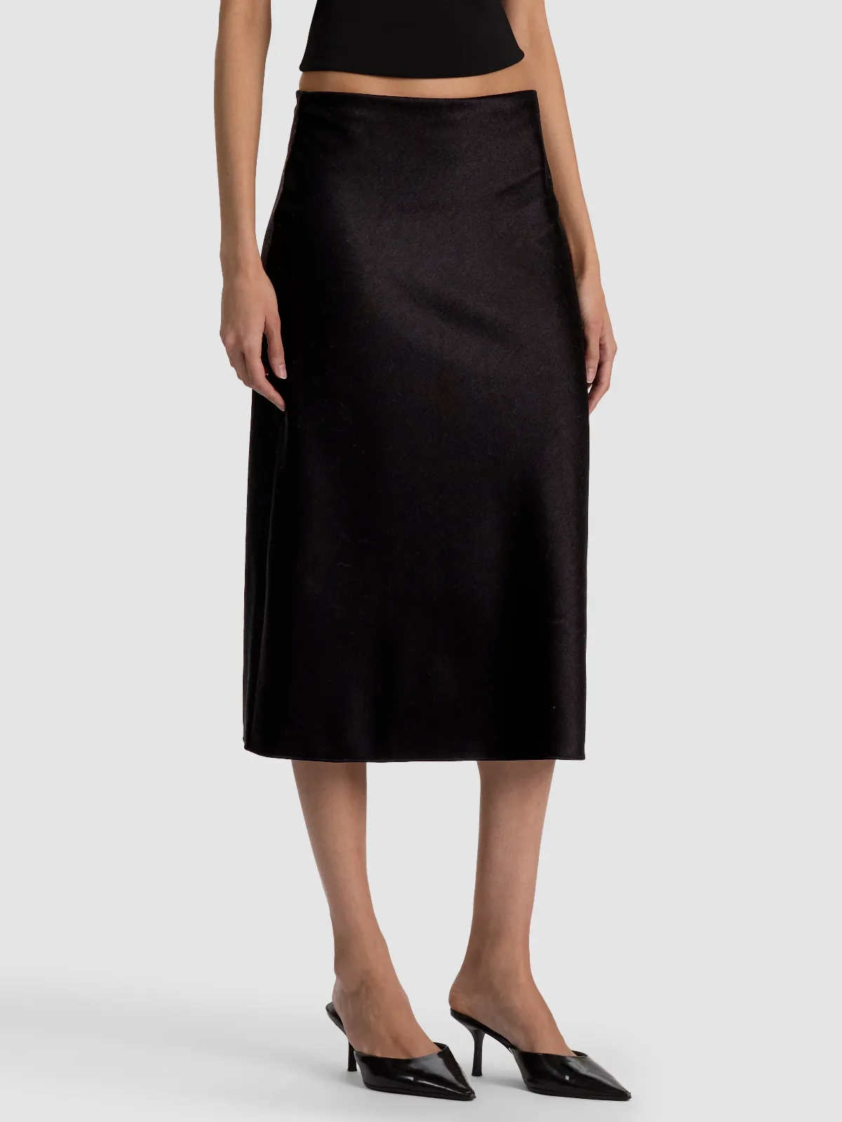 Maeve Wool Slip Skirt