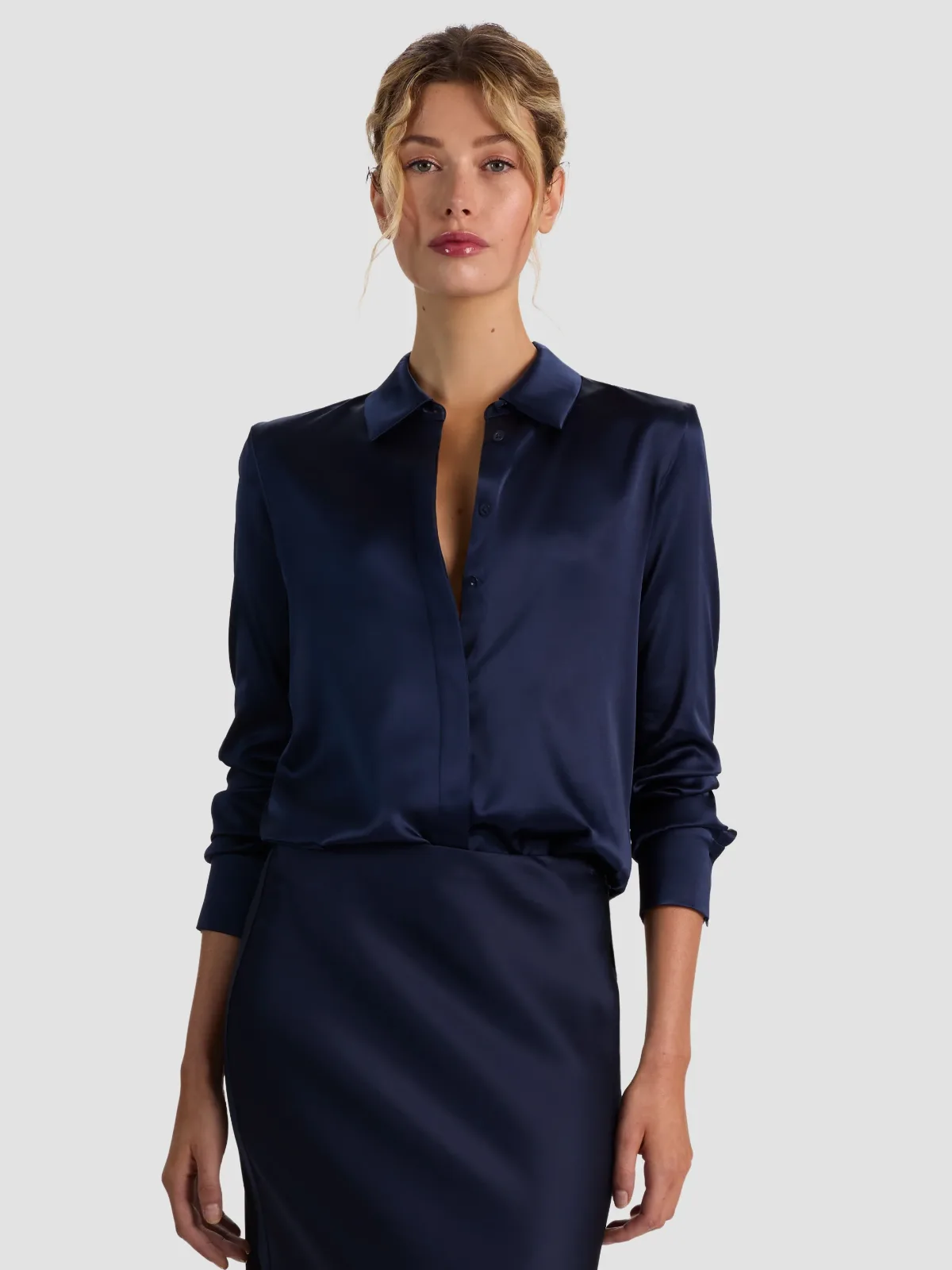 Brady Slim Button Down by Alice + Olivia