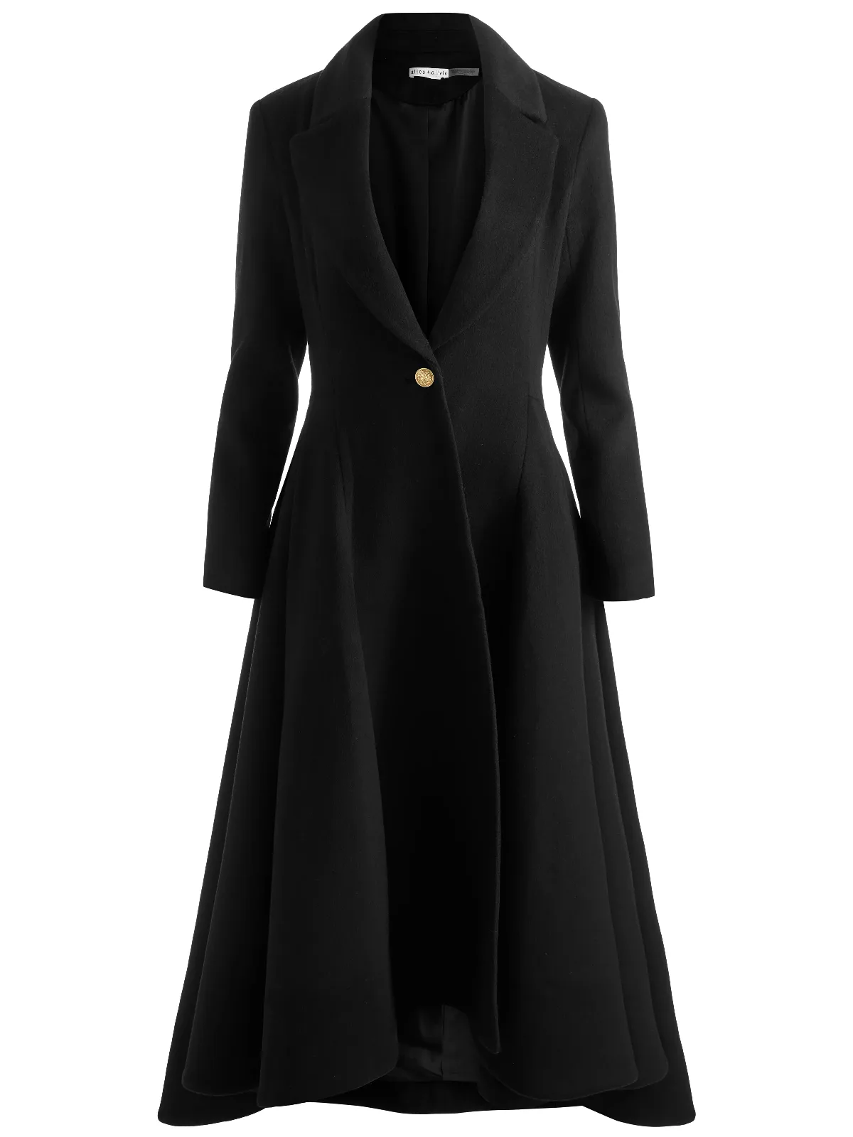 Cheshire Hi Lo Single Breasted Coat by Alice + Olivia