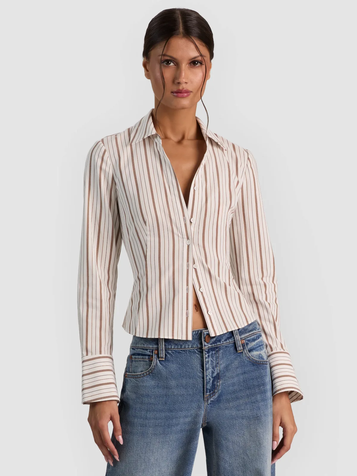 Freya Button Down Top by Alice + Olivia