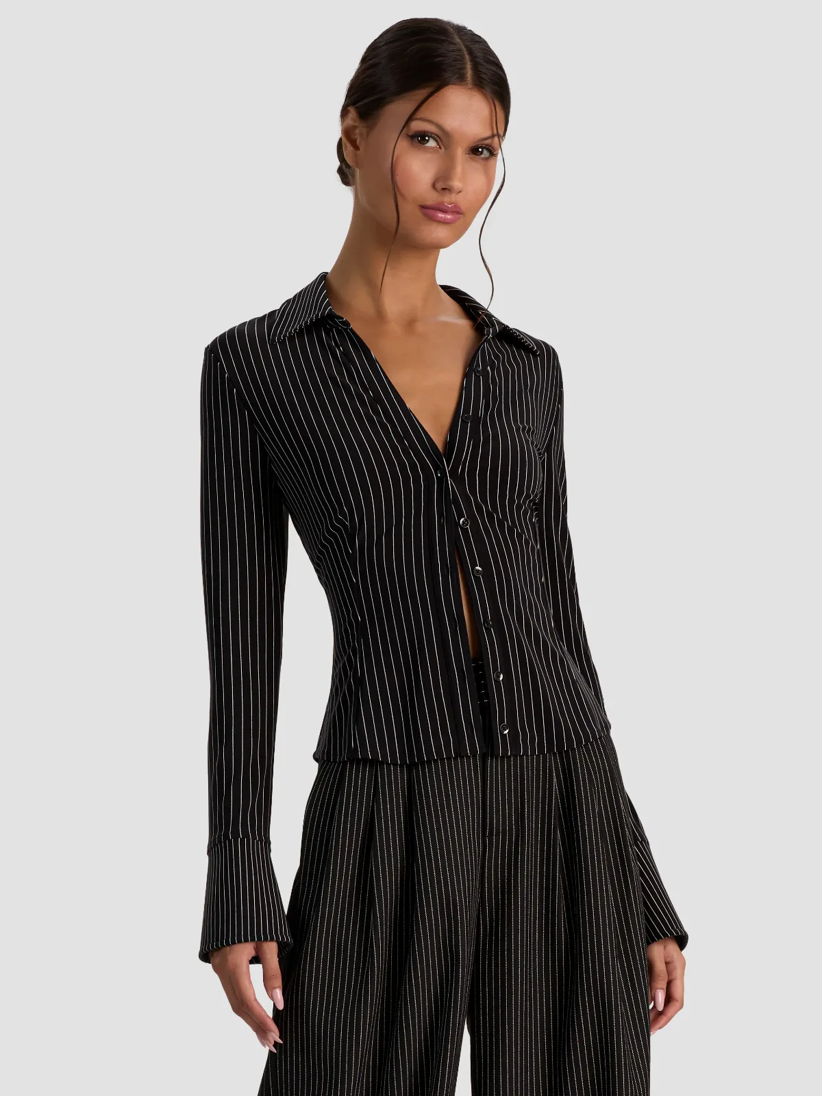 Freya Button Down Top by Alice + Olivia