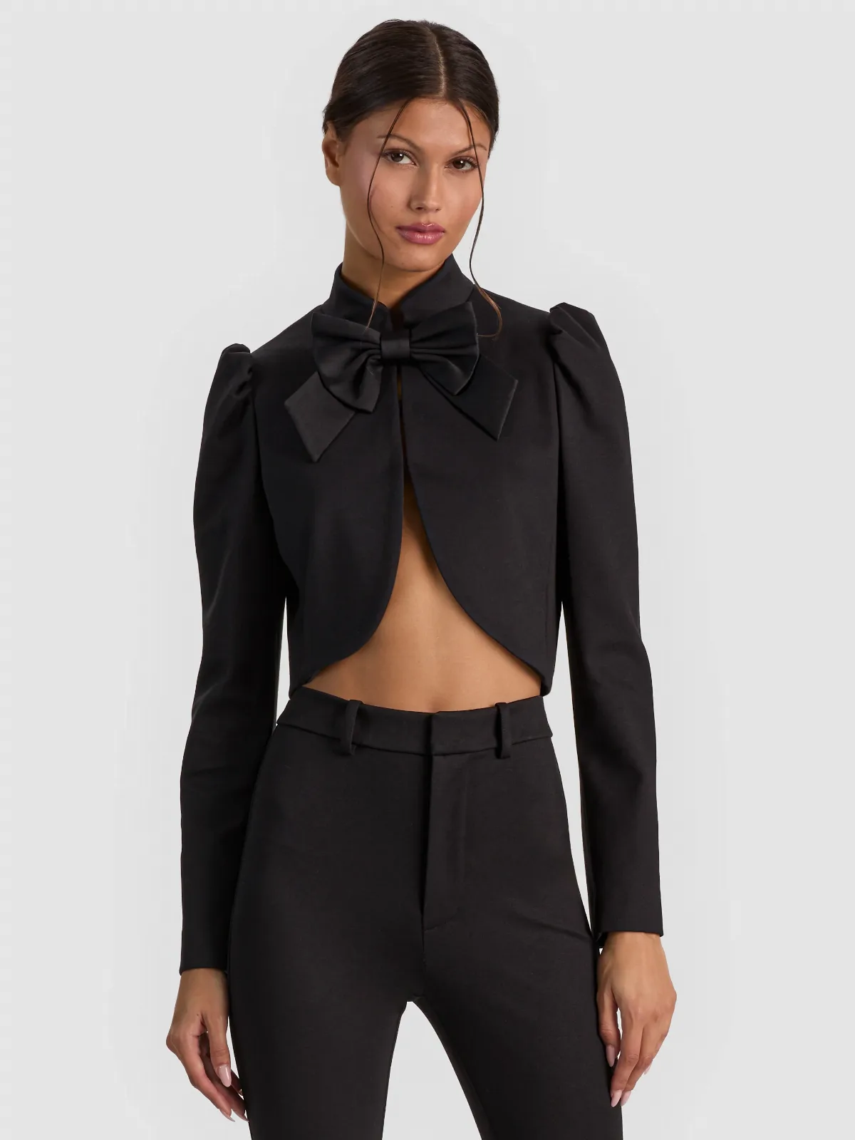 Ilaria Cropped Jacket by Alice + Olivia