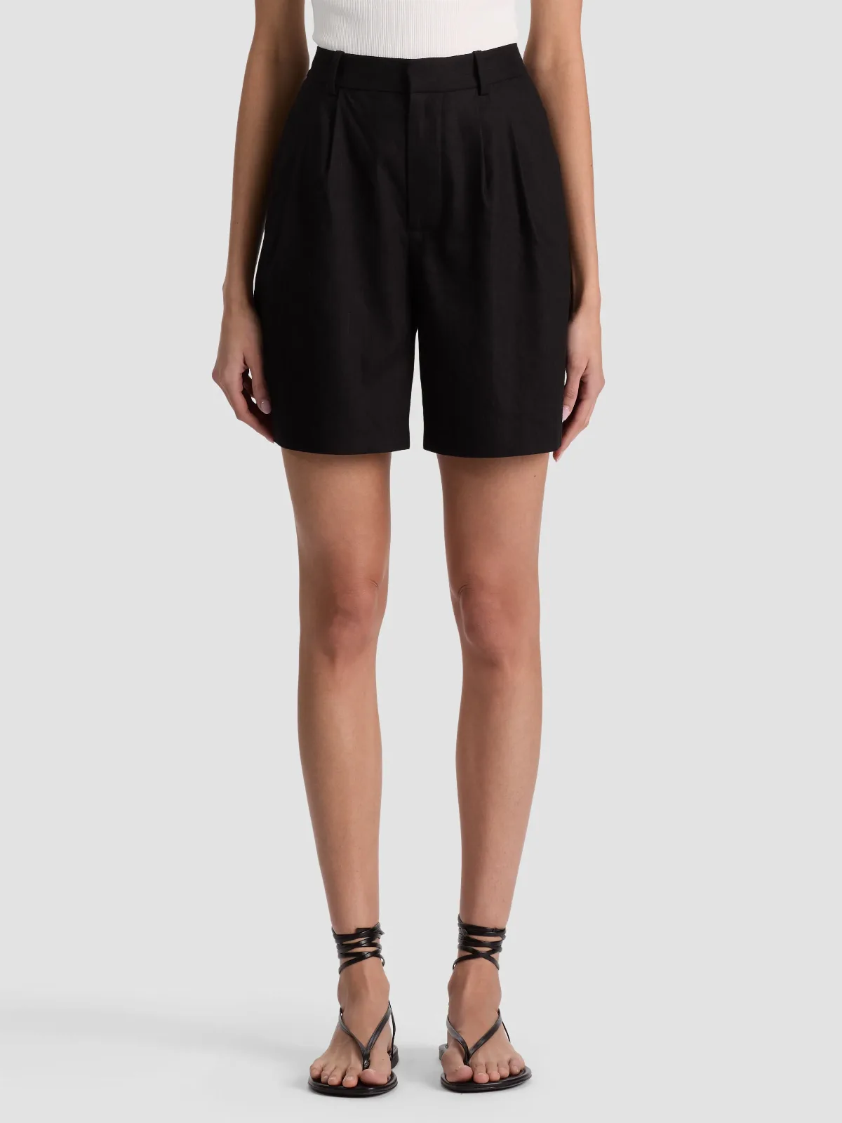 Conry Pleated Bermuda Short by Alice + Olivia
