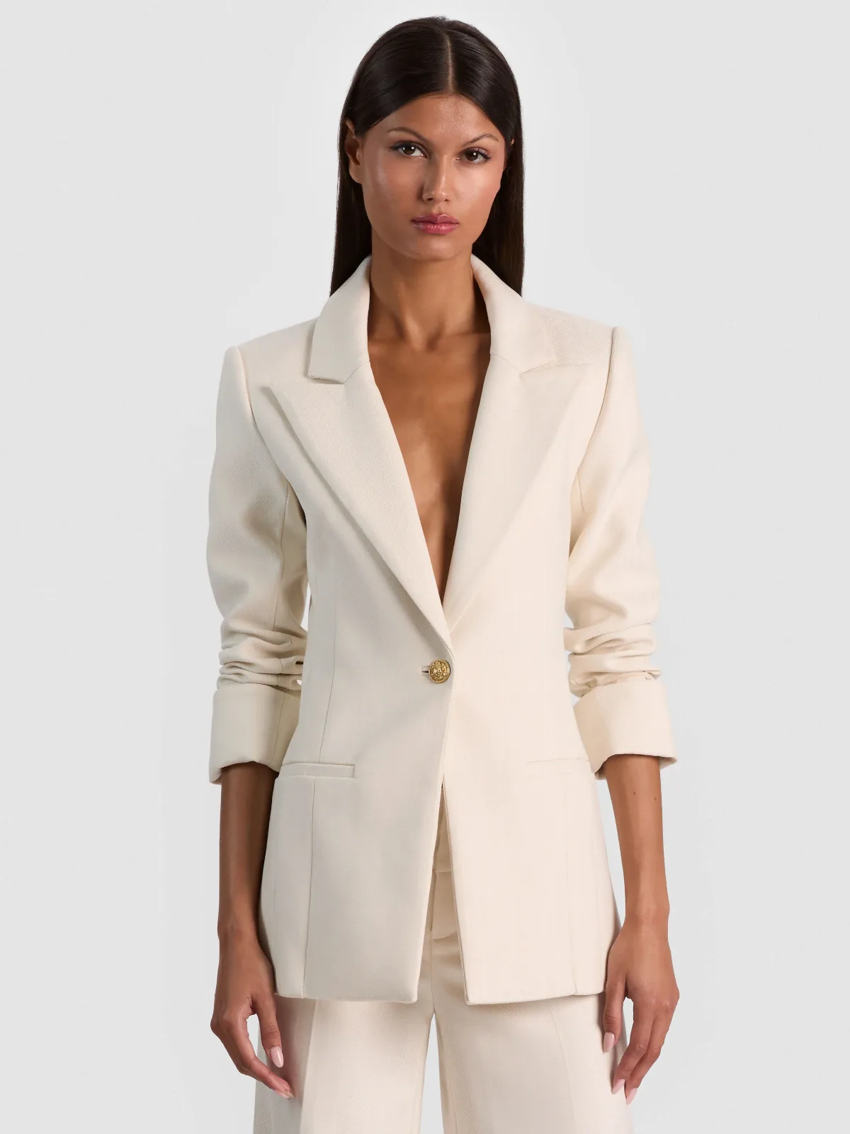 Burns Fitted Blazer by Alice + Olivia