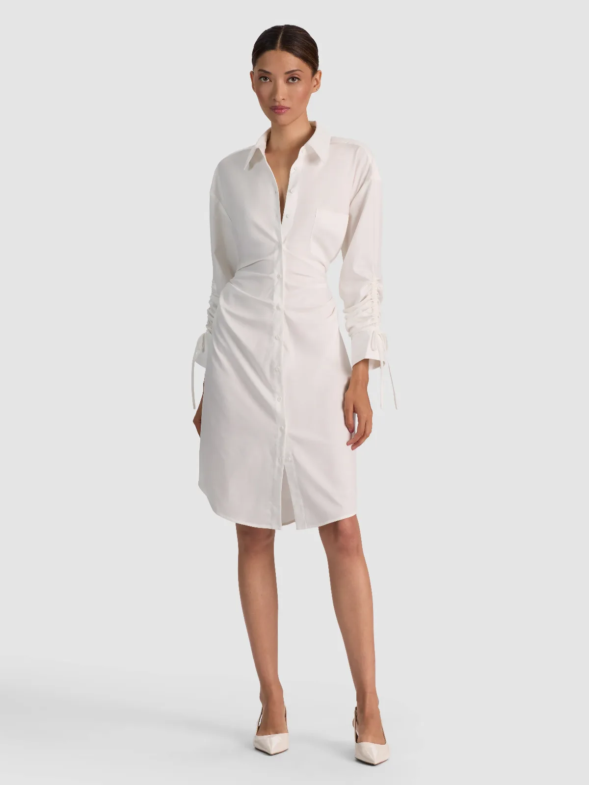 Denise Midi Shirt Dress by Alice + Olivia