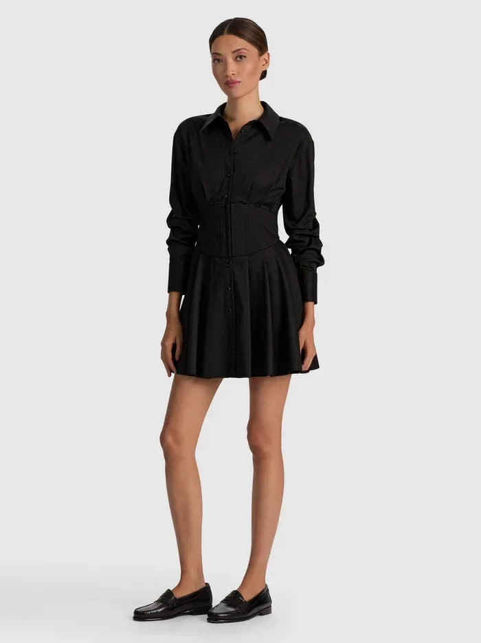 Edie Corset Button Down Mini Dress
