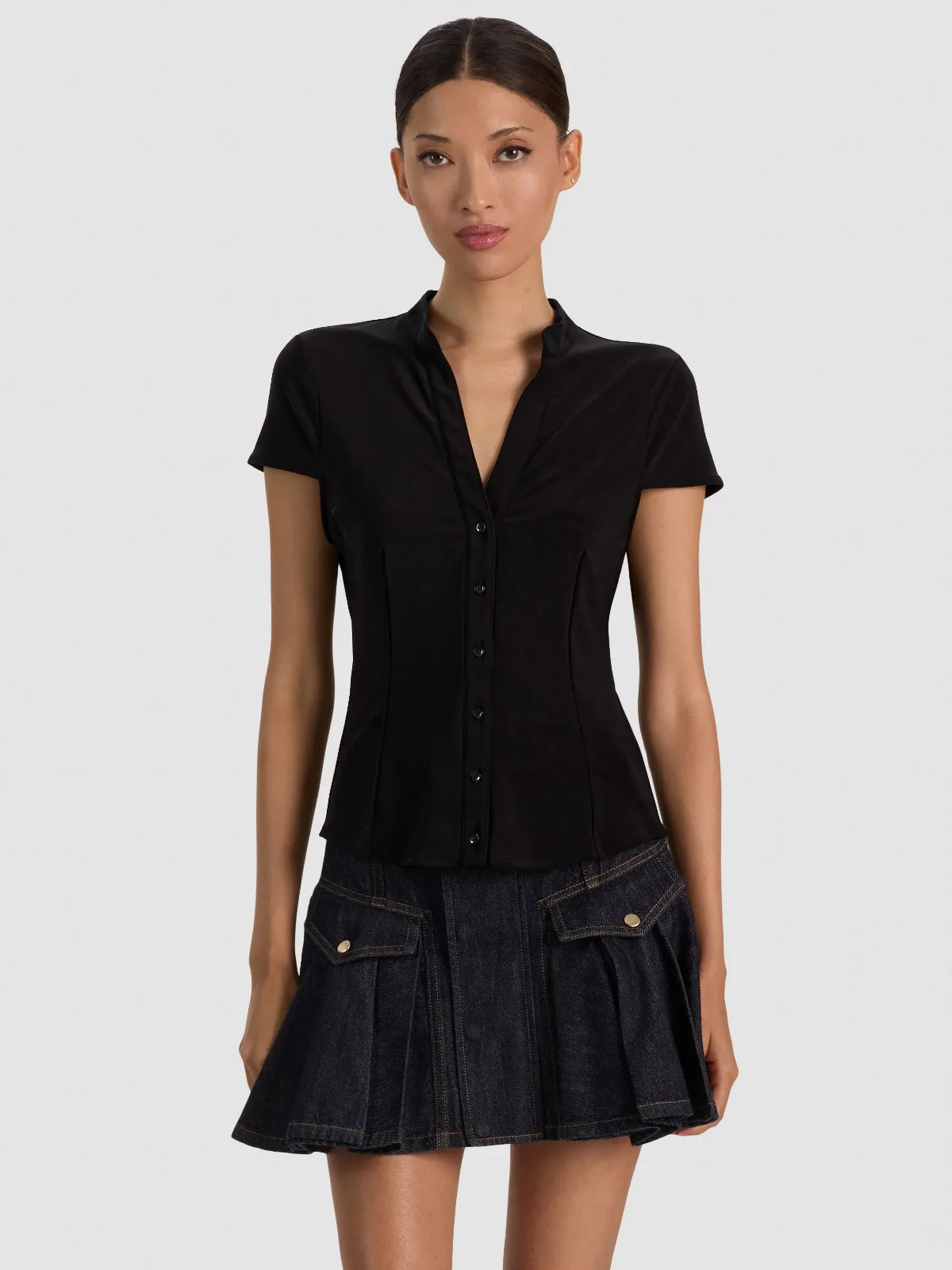 Freya Cap Sleeve Top by Alice + Olivia