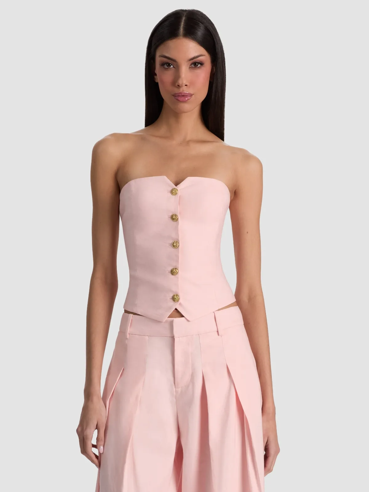 Kelcey Strapless Vest by Alice + Olivia