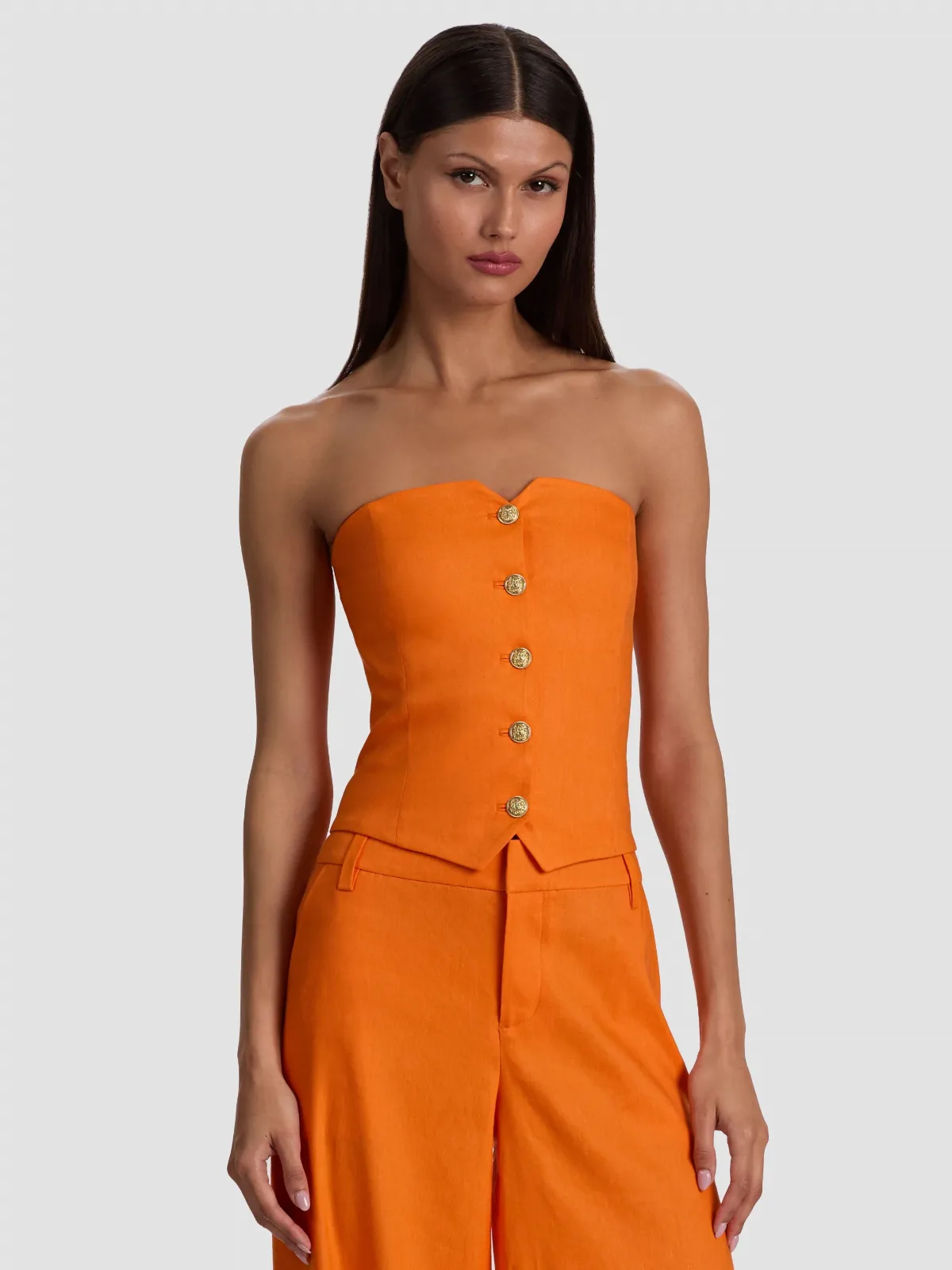 Kelcey Strapless Vest by Alice + Olivia