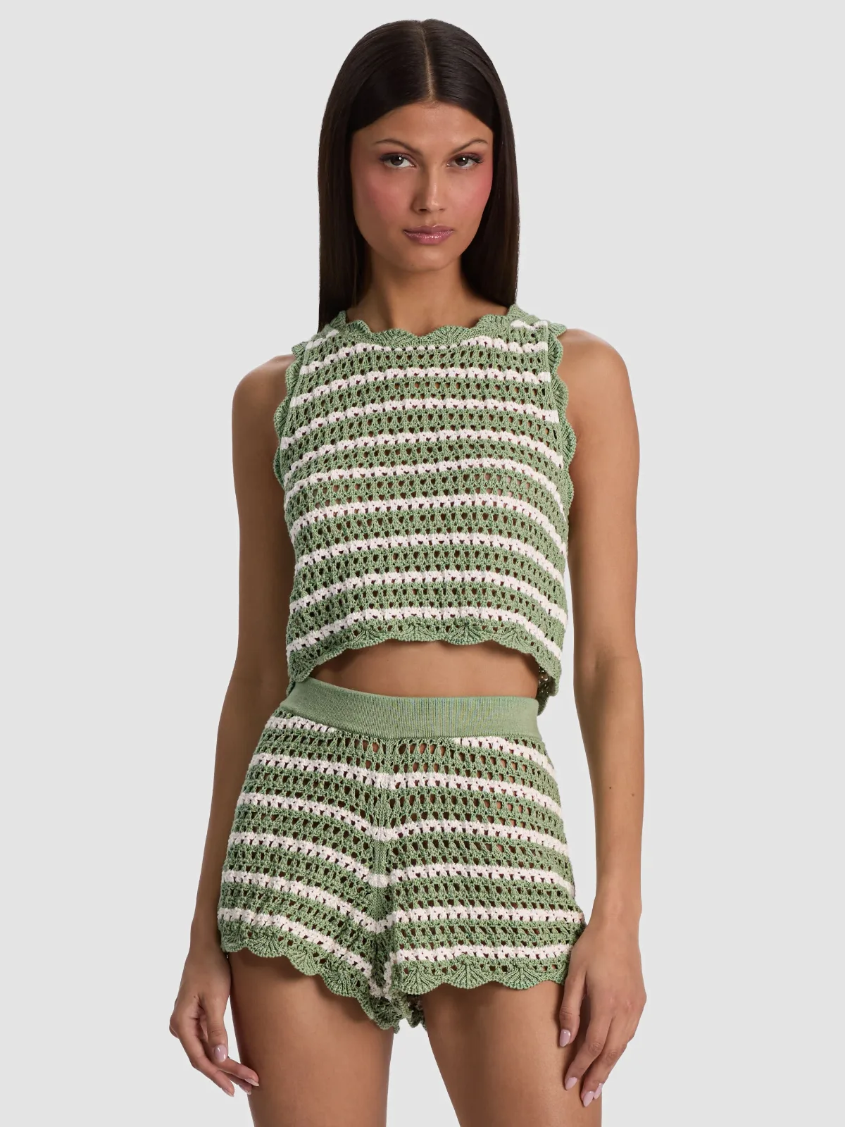Amity Crochet Tank by Alice + Olivia