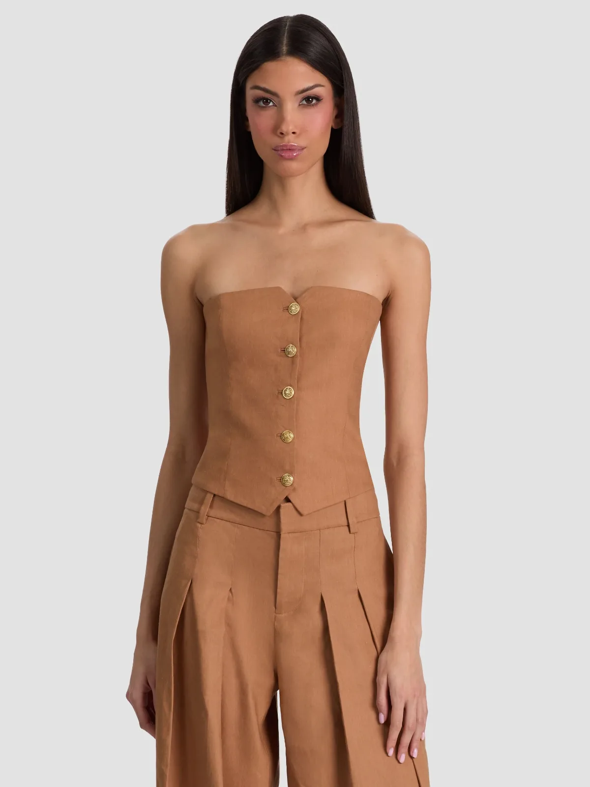 Kelcey Strapless Vest by Alice + Olivia