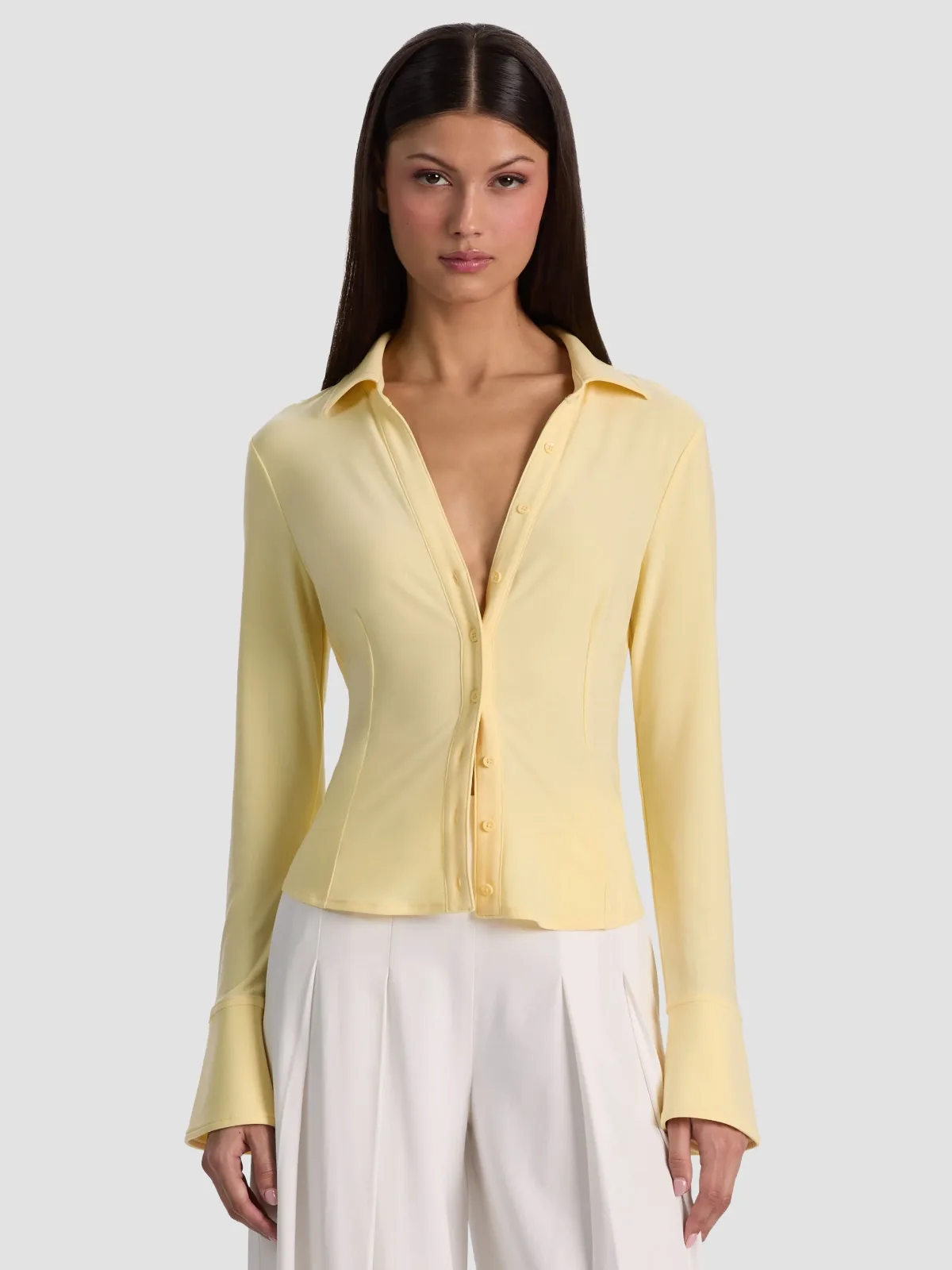 Freya Button Down Top by Alice + Olivia