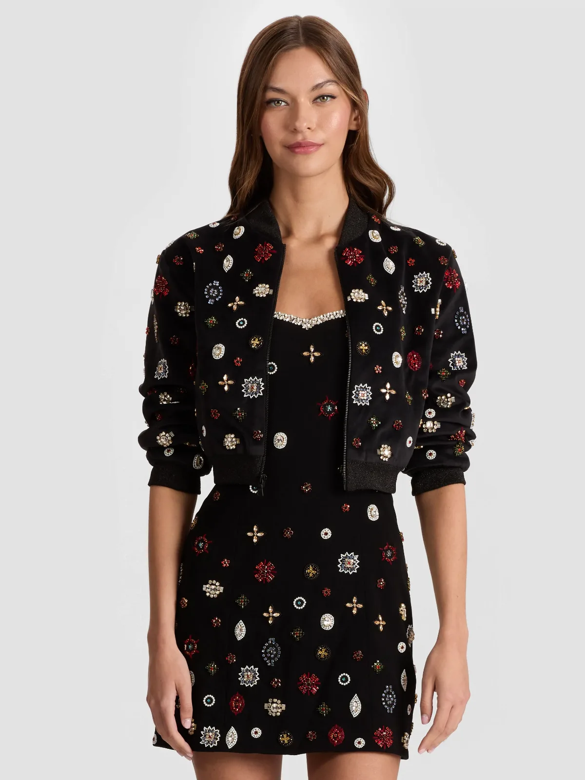 Jackie Embellished Bomber Jacket by Alice + Olivia