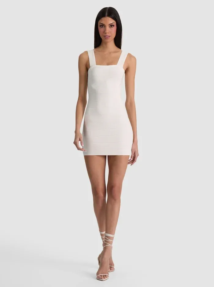 Jodie Bandage Mini Dress by Alice + Olivia