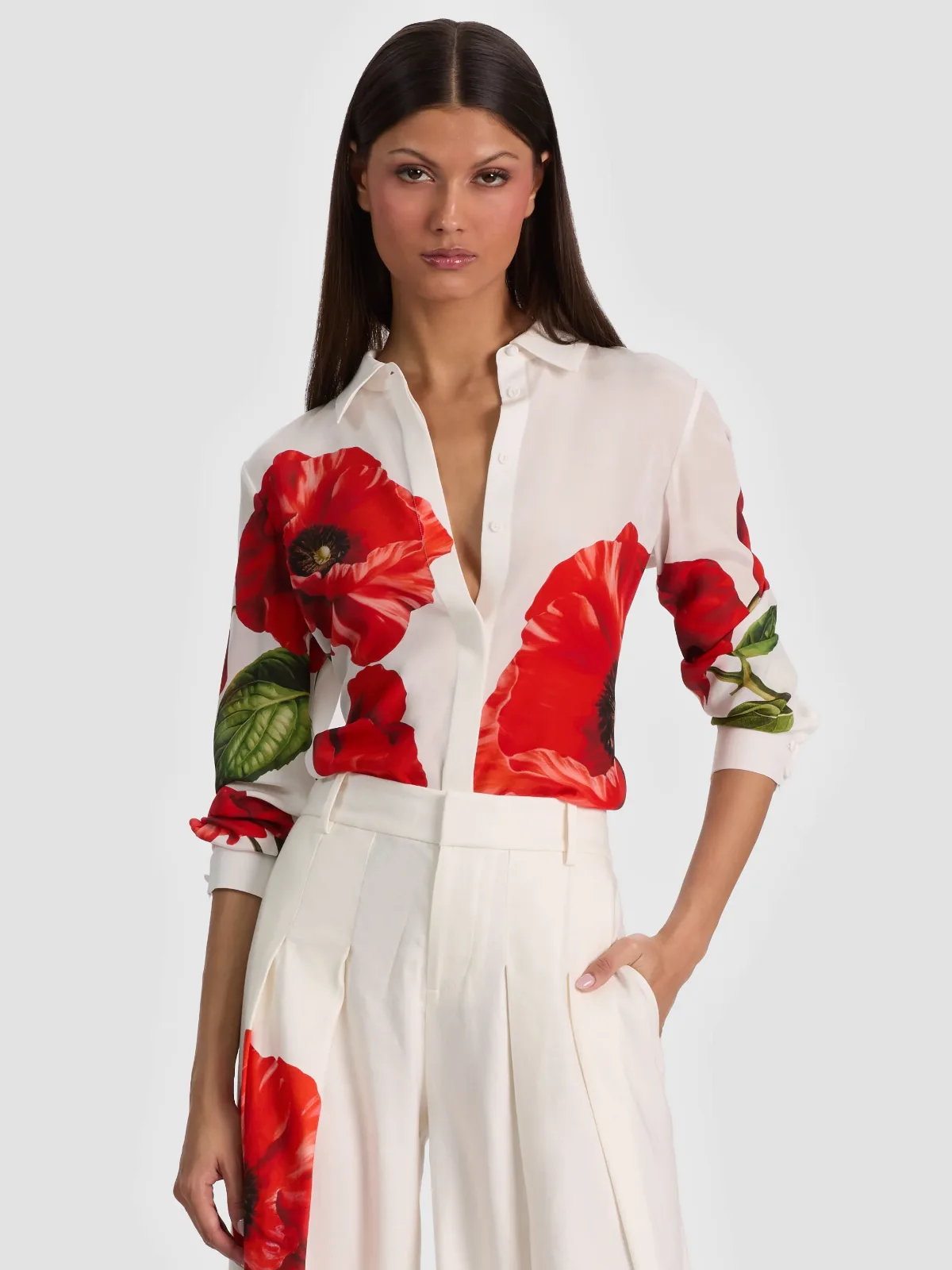 Willa Silk Blouse by Alice + Olivia