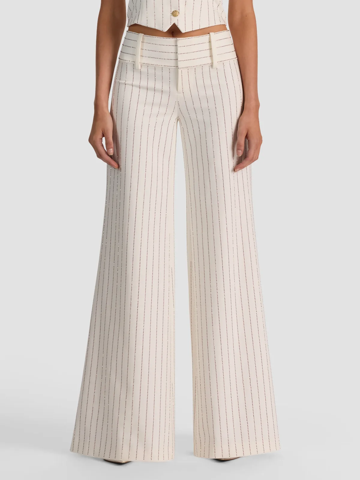 Olivia Embellished Wide Leg Pant by Alice + Olivia