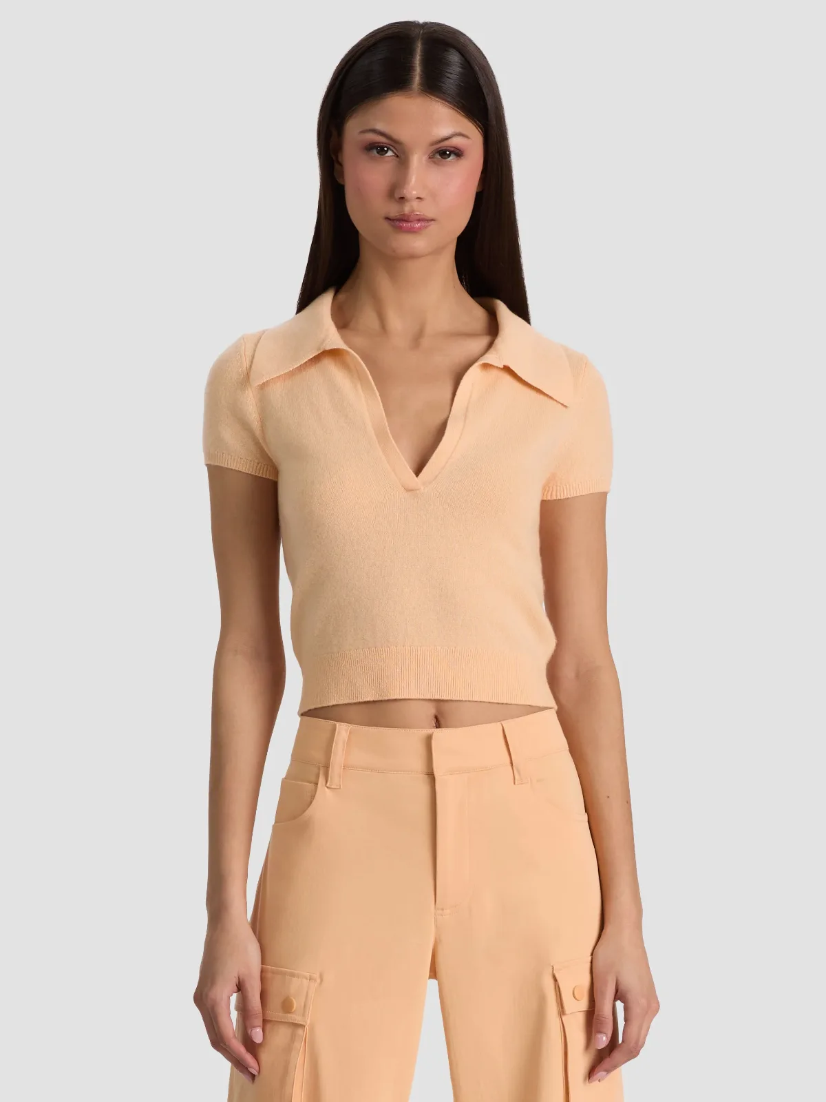 Andi Cashmere Polo by Alice + Olivia
